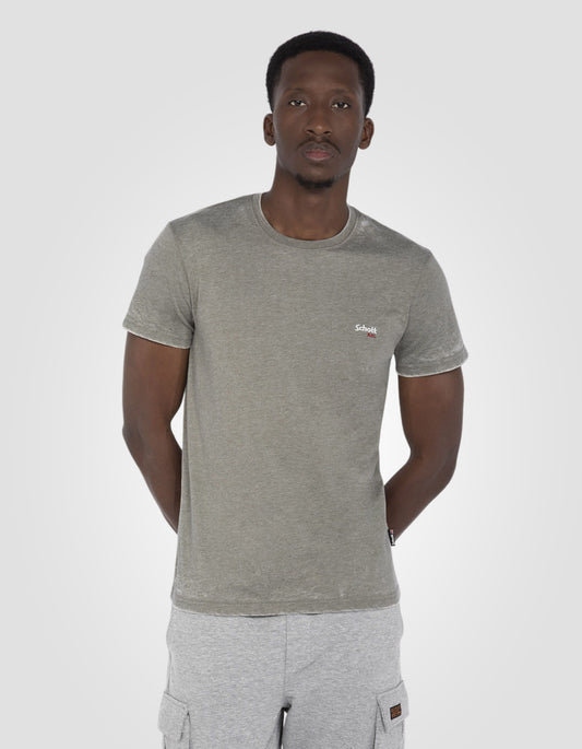 Maglietta rotonda khaki efficace