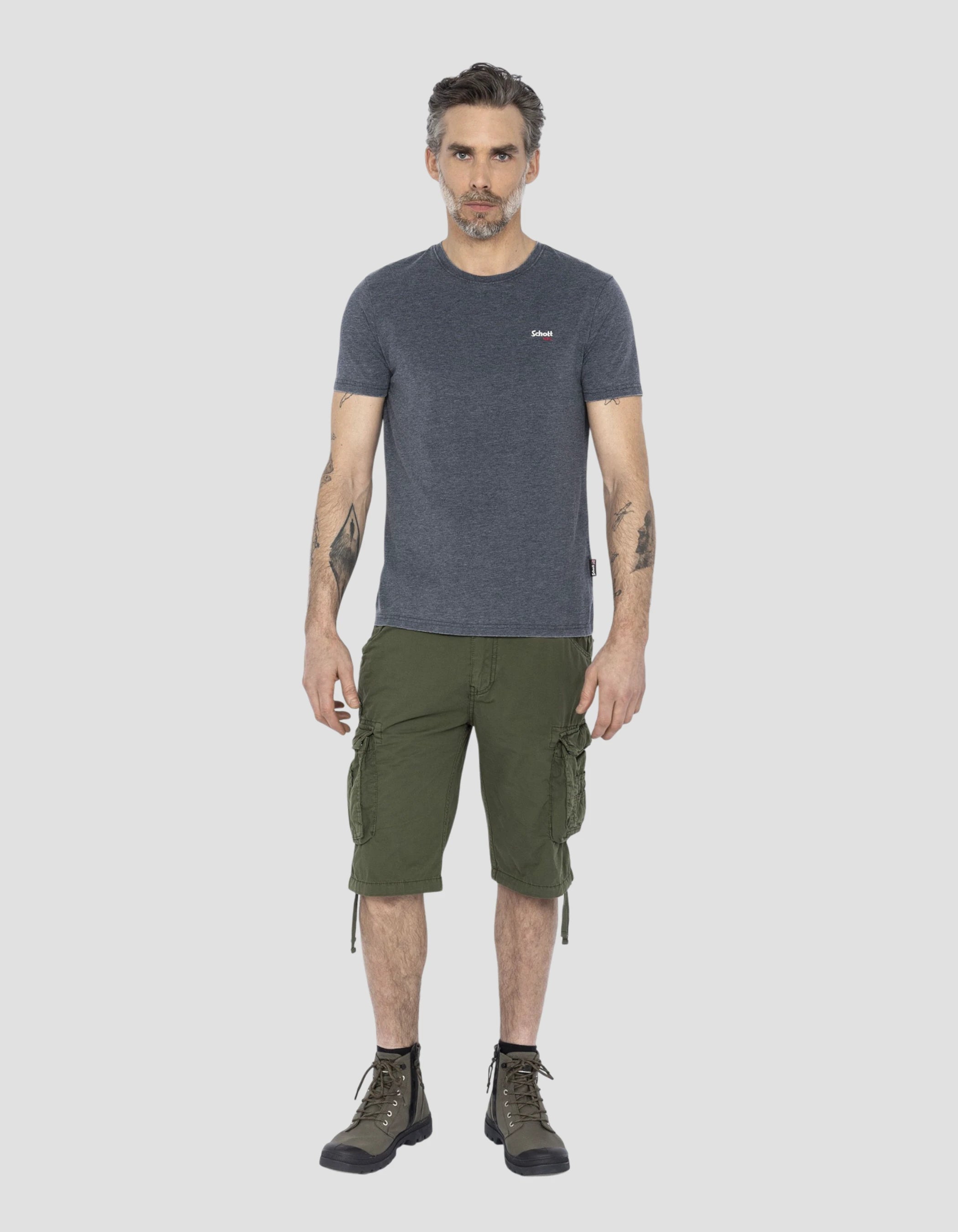 Maglietta rotonda blu navy efficace-1