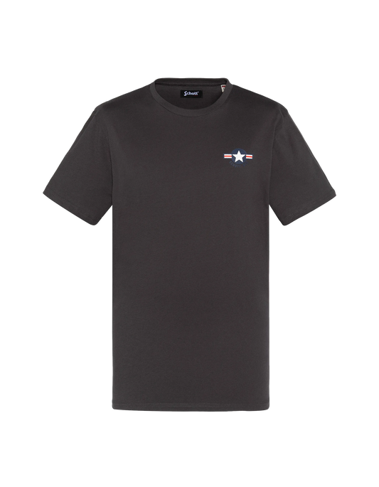 T-shirt di antracite stampata