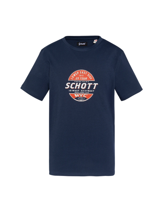 T-shirt bleu marine imprimé enfant