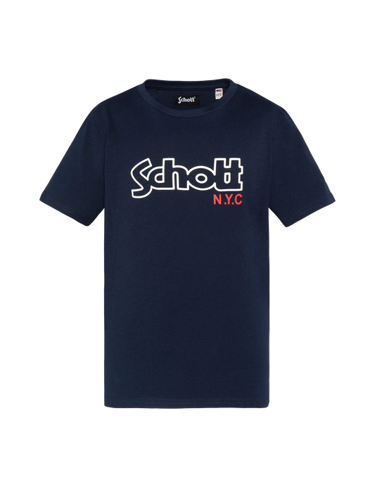 T-shirt imprimé bleu marine enfant