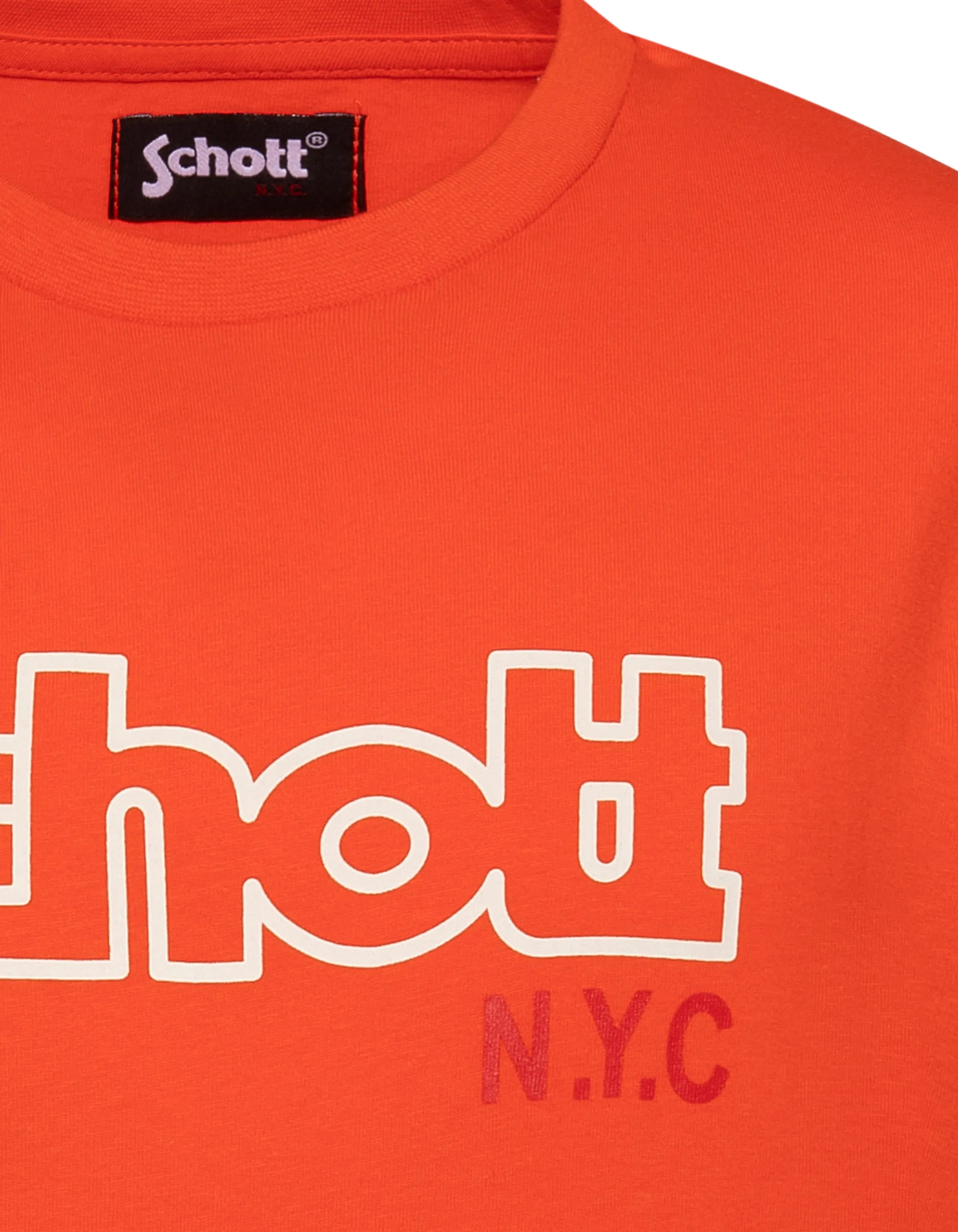 T-shirt imprimé orange enfant-3