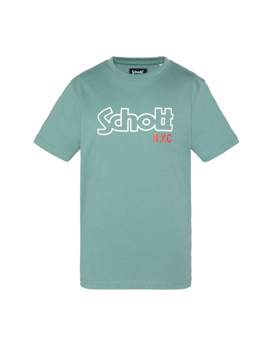 Camiseta de estampado para niños Sage Caki