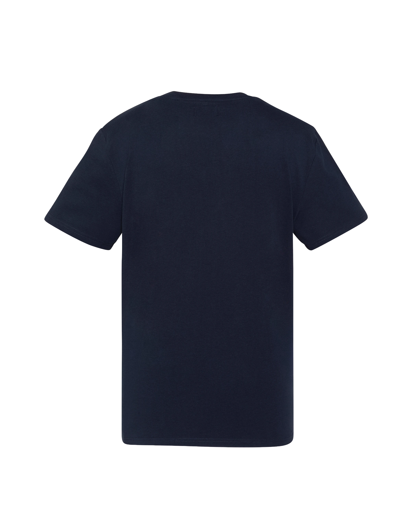 Marineblaues T-Shirt mit Vintage-Schott NYC®-Aufdruck