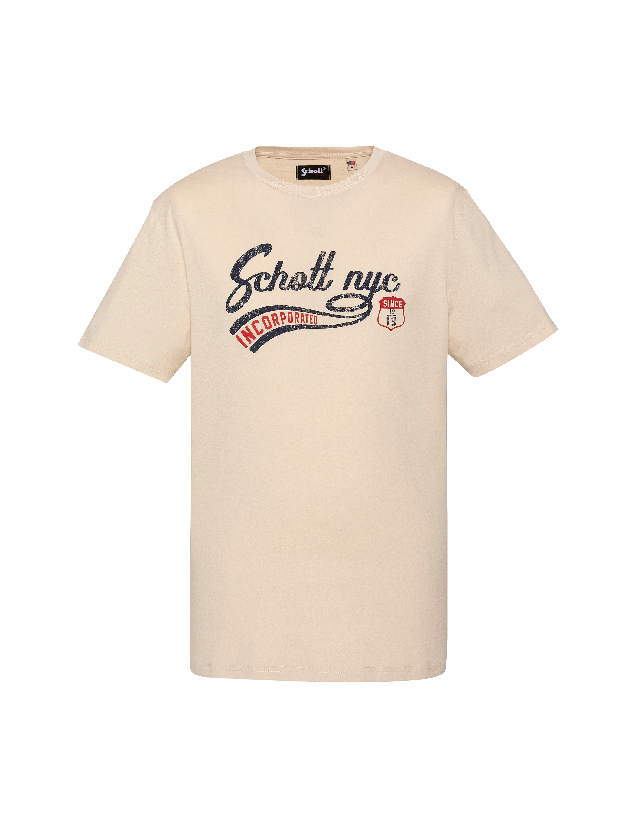 Vintage Schott NYC® Sand Print T-Shirt-1