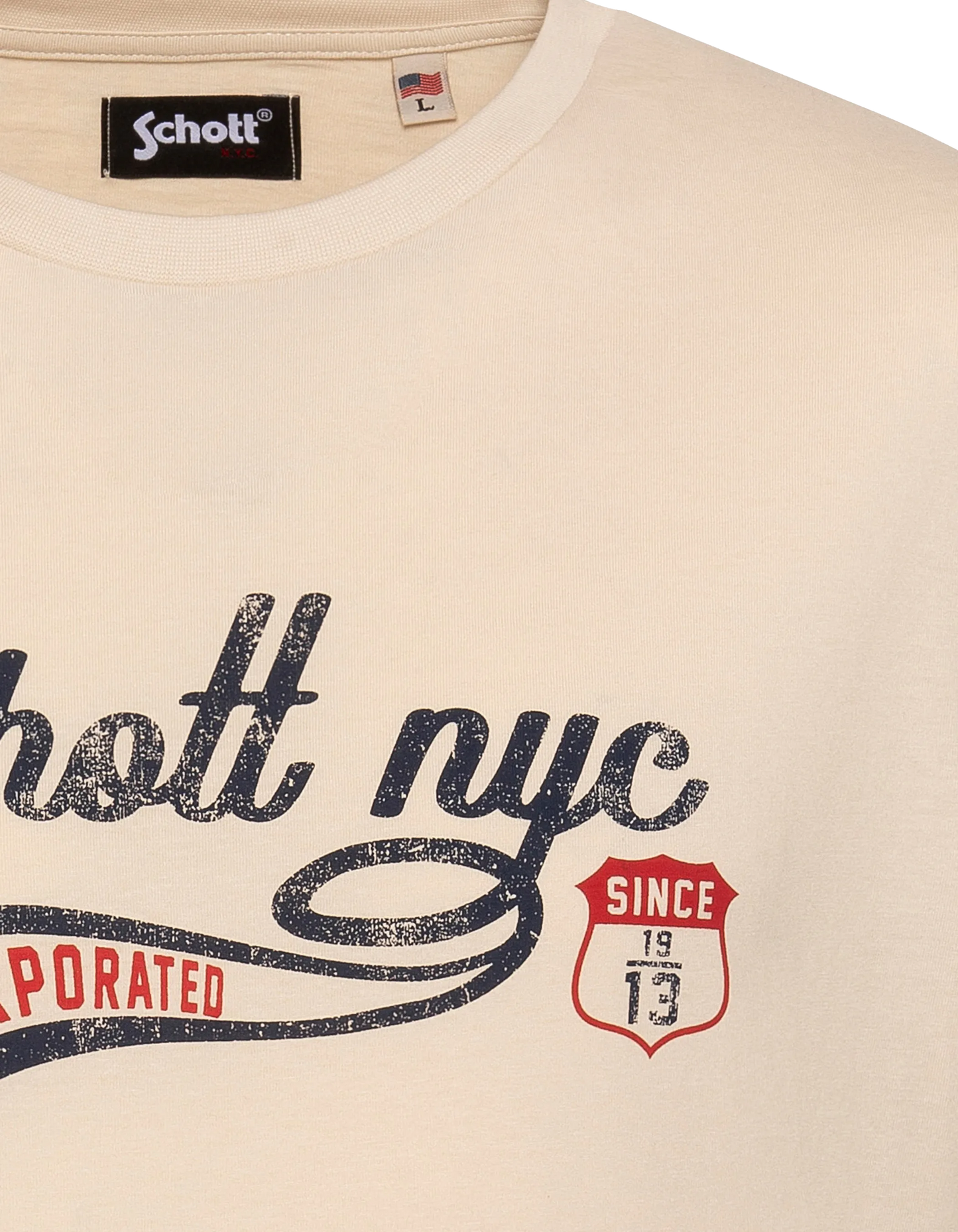 Vintage Schott NYC® Sand Print T-Shirt