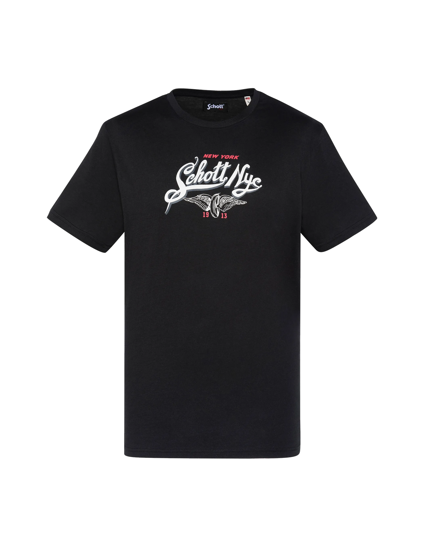 Gedrucktes schwarzes T-Shirt