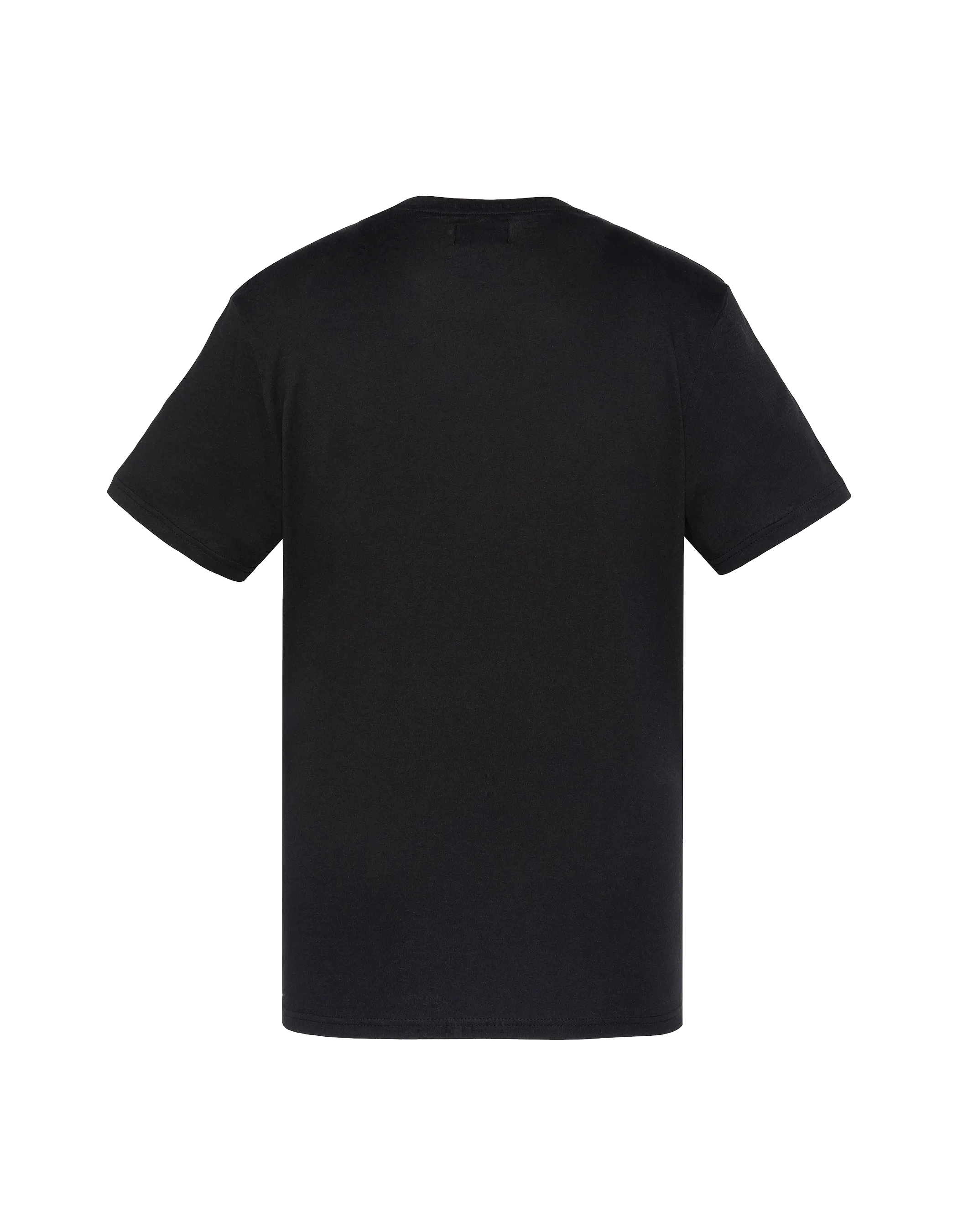 Gedrucktes schwarzes T-Shirt-2