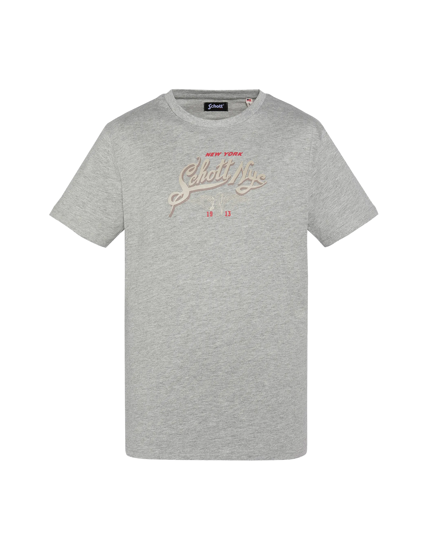 T-shirt grigio affare stampato