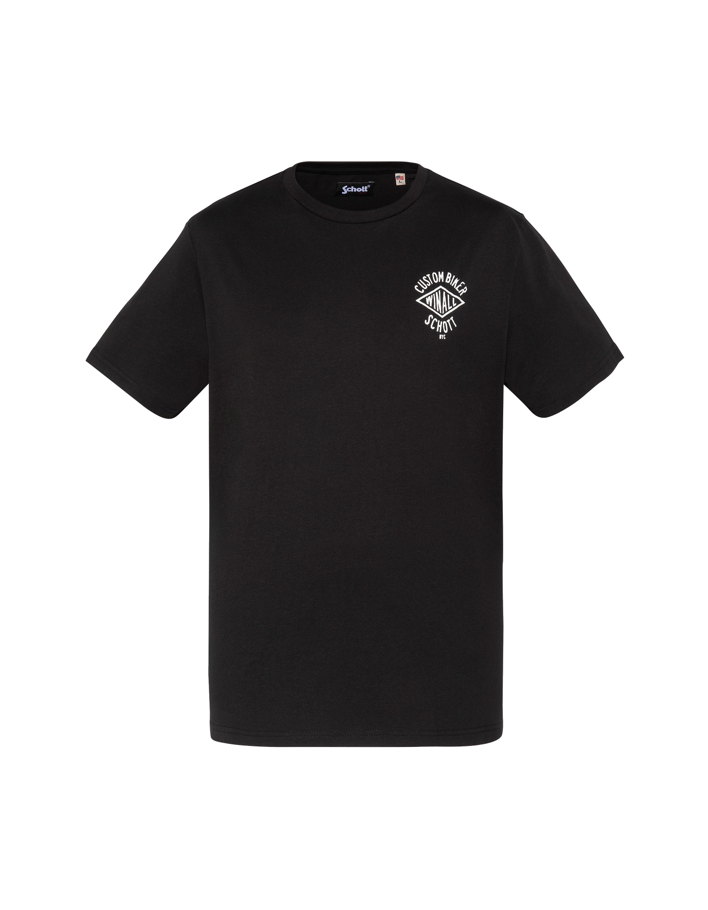 Benutzerdefiniertes schwarzes Biker-T-Shirt mit Aufdruck