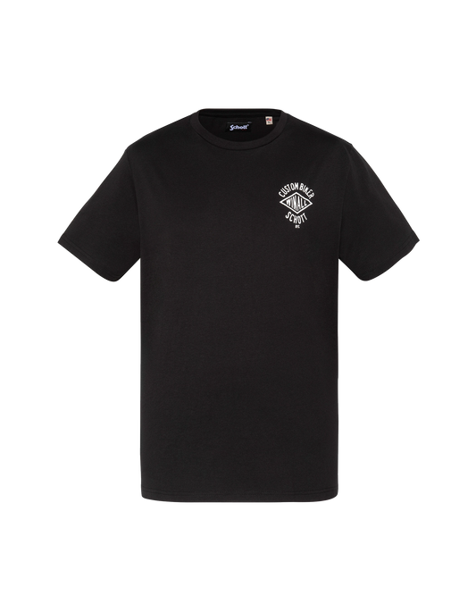 Camiseta personalizada Biker negra estampada