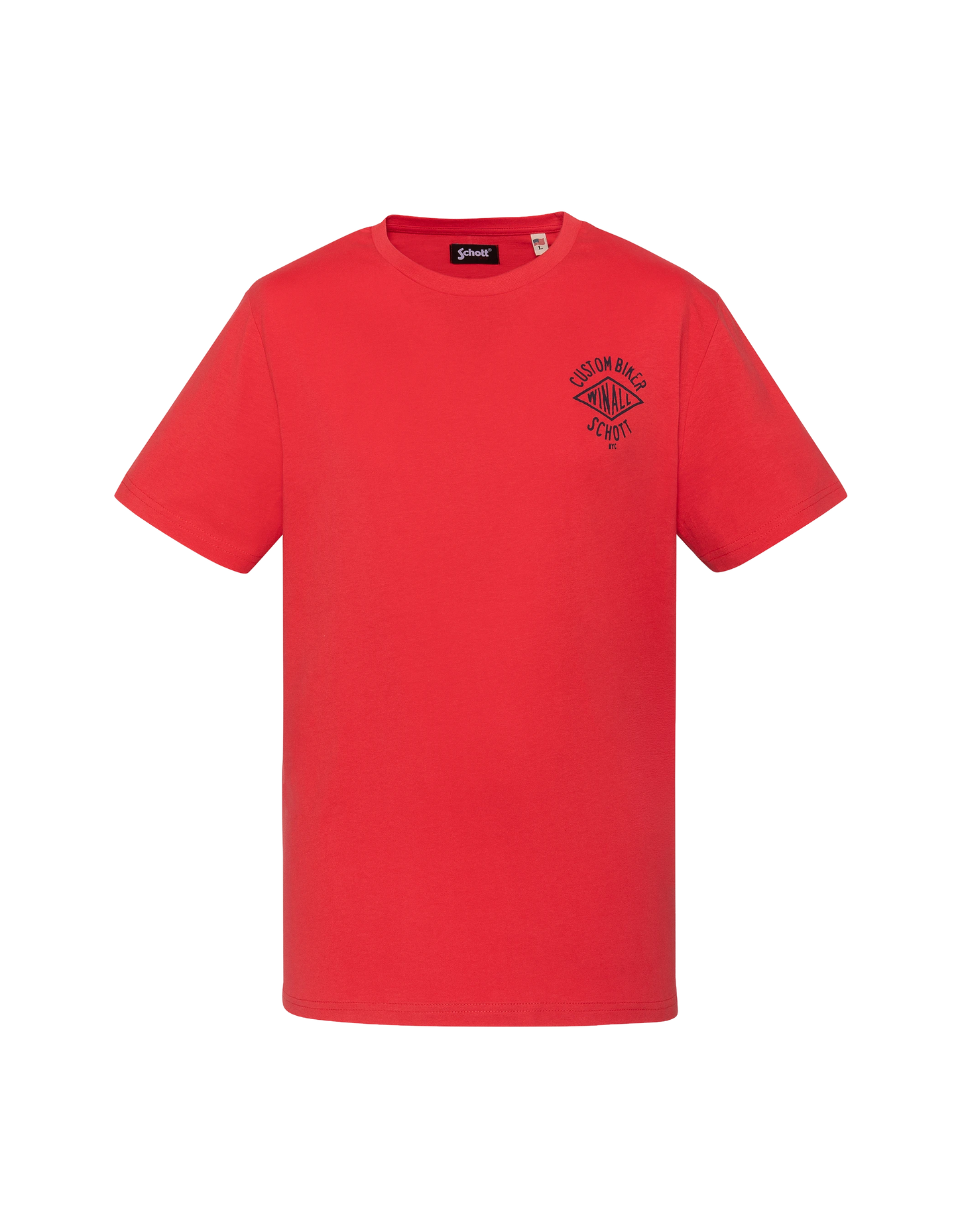 Benutzerdefiniertes Biker-T-Shirt mit rotem Aufdruck