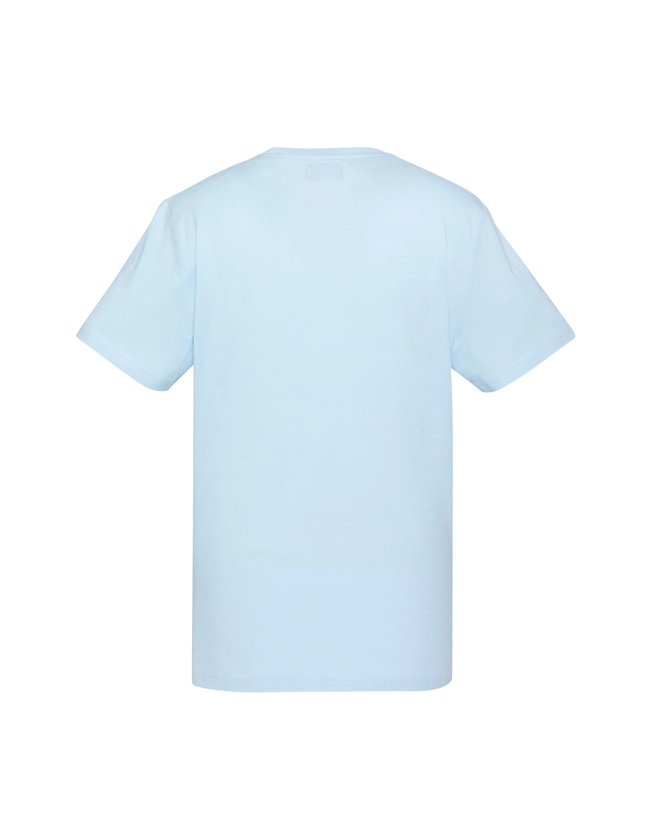 Himmelblaues T-Shirt mit individuellem Biker-Aufdruck-2