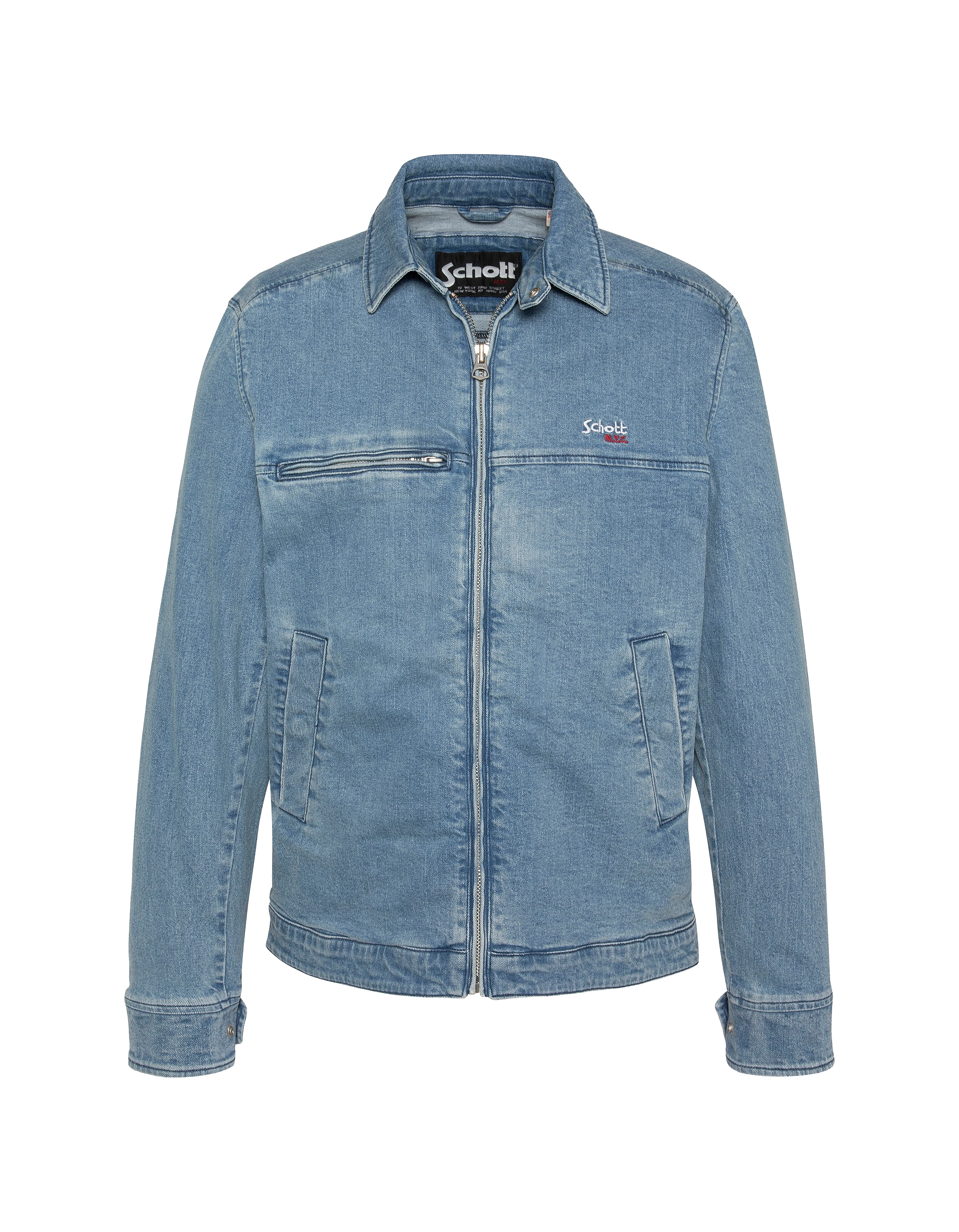 Veste en jean worker bleu-2