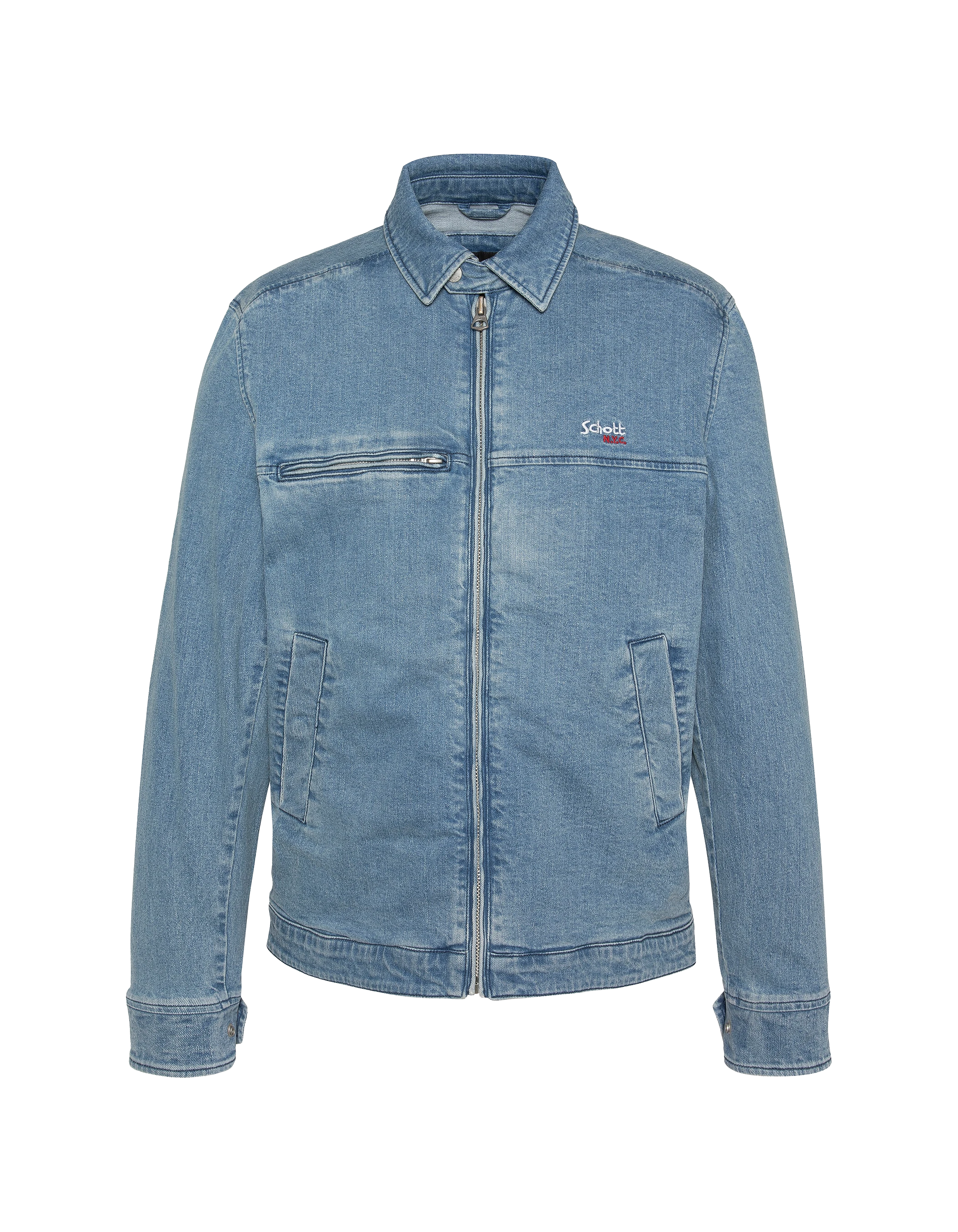 Veste en jean worker bleu-8