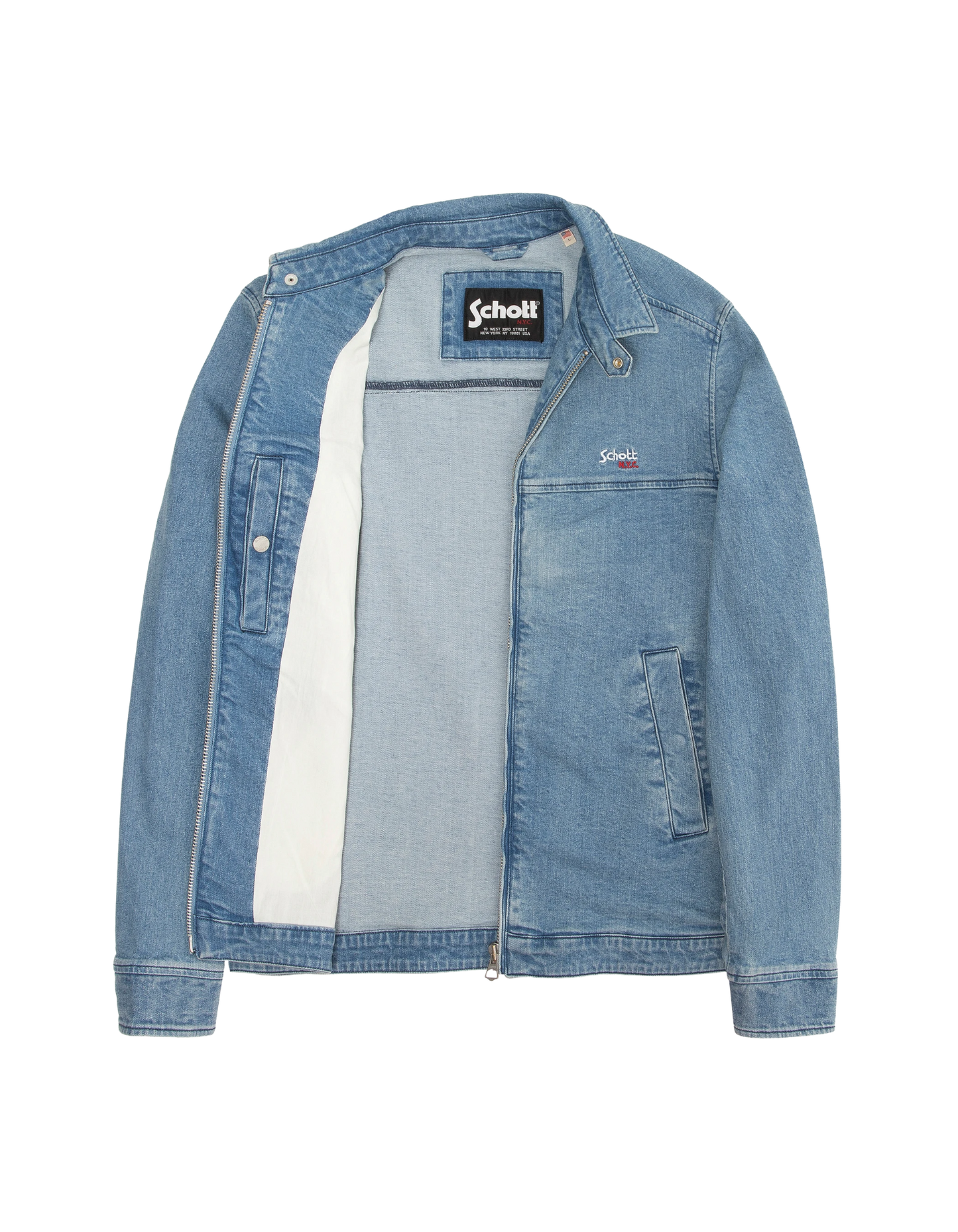 Veste en jean worker bleu