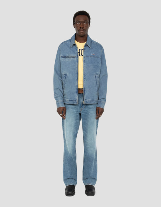 Veste en jean worker bleu