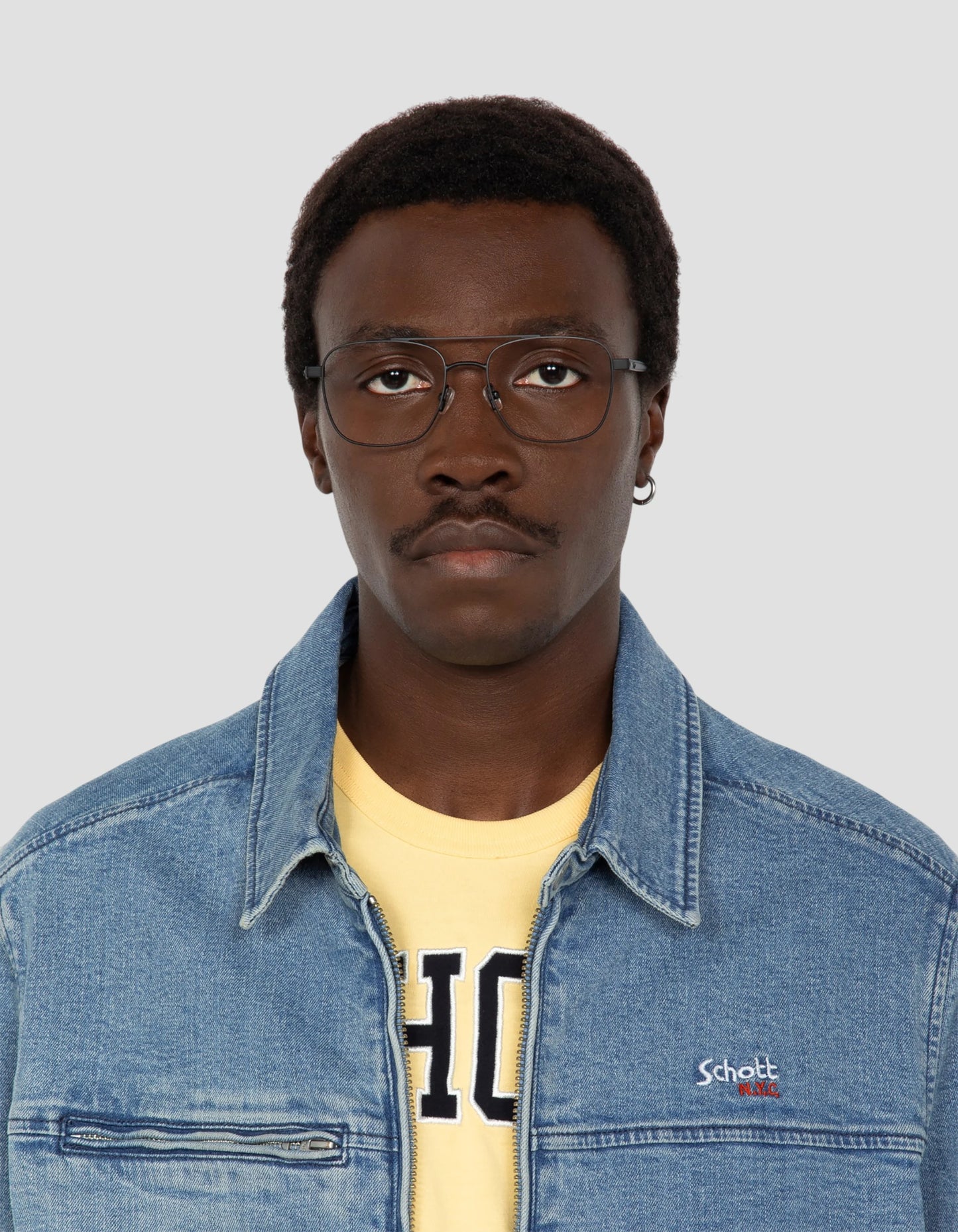 Blue worker denim jacket