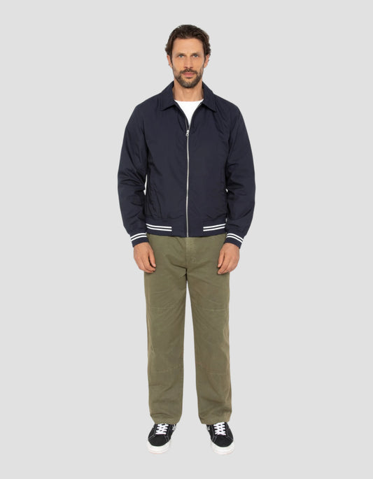 Giacca varsity blu navy idrorepellente