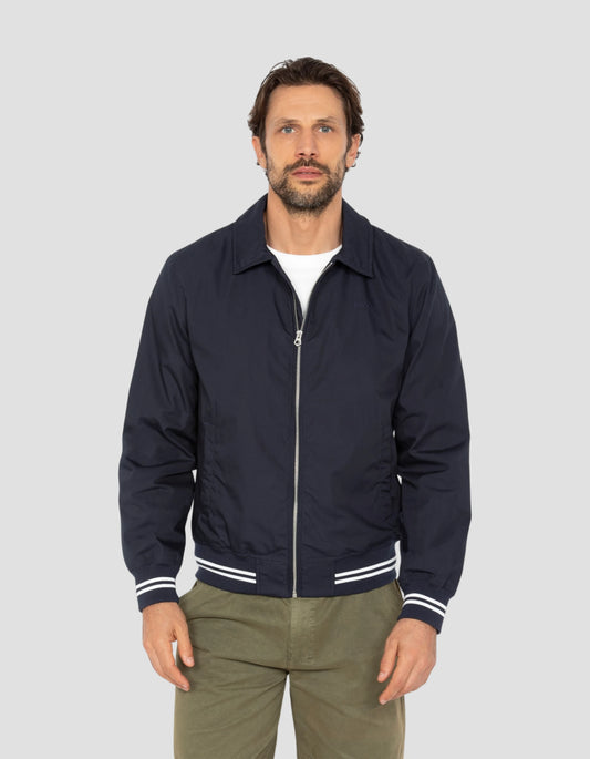 Giacca varsity blu navy idrorepellente
