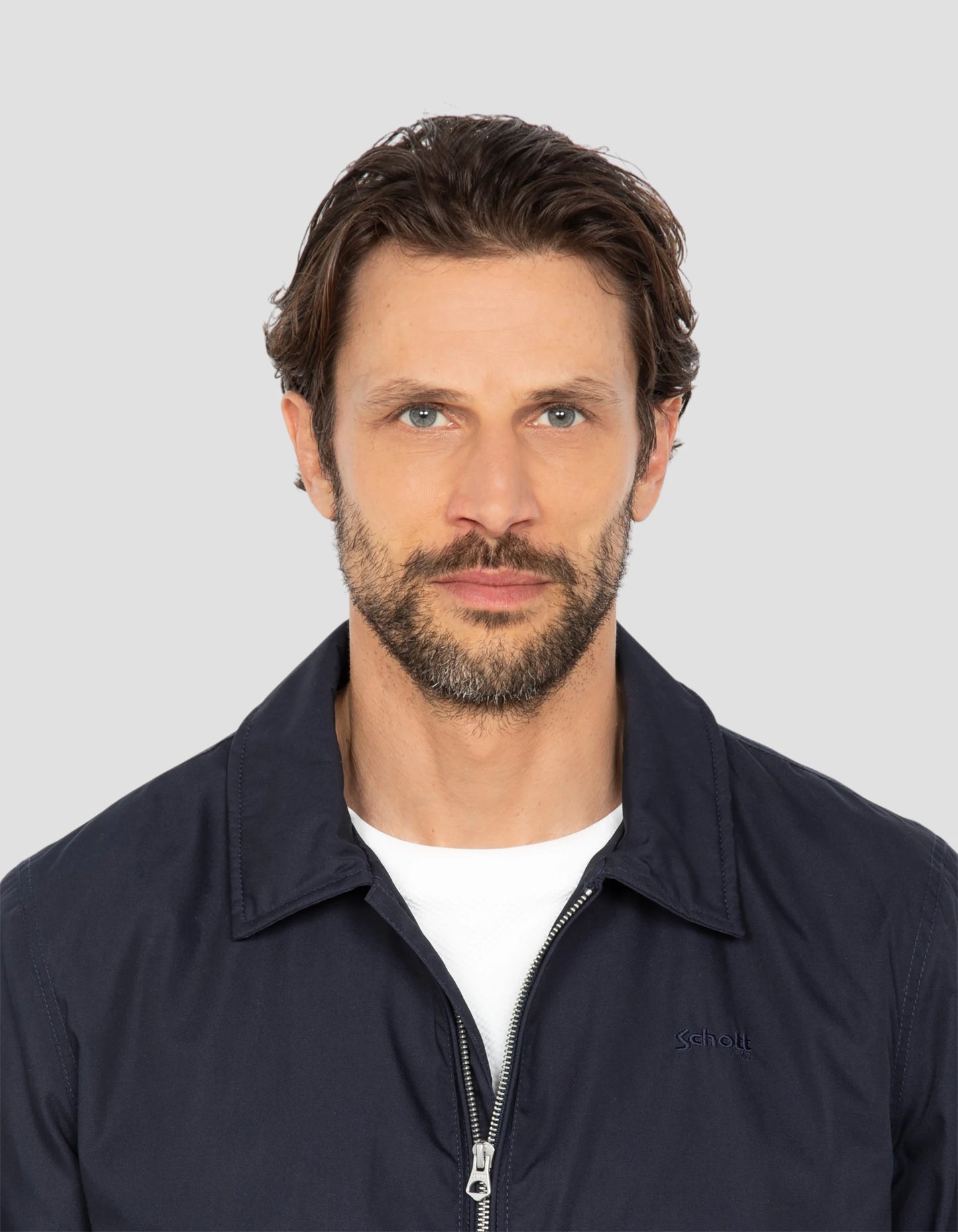 Blouson varsity bleu marine déperlant