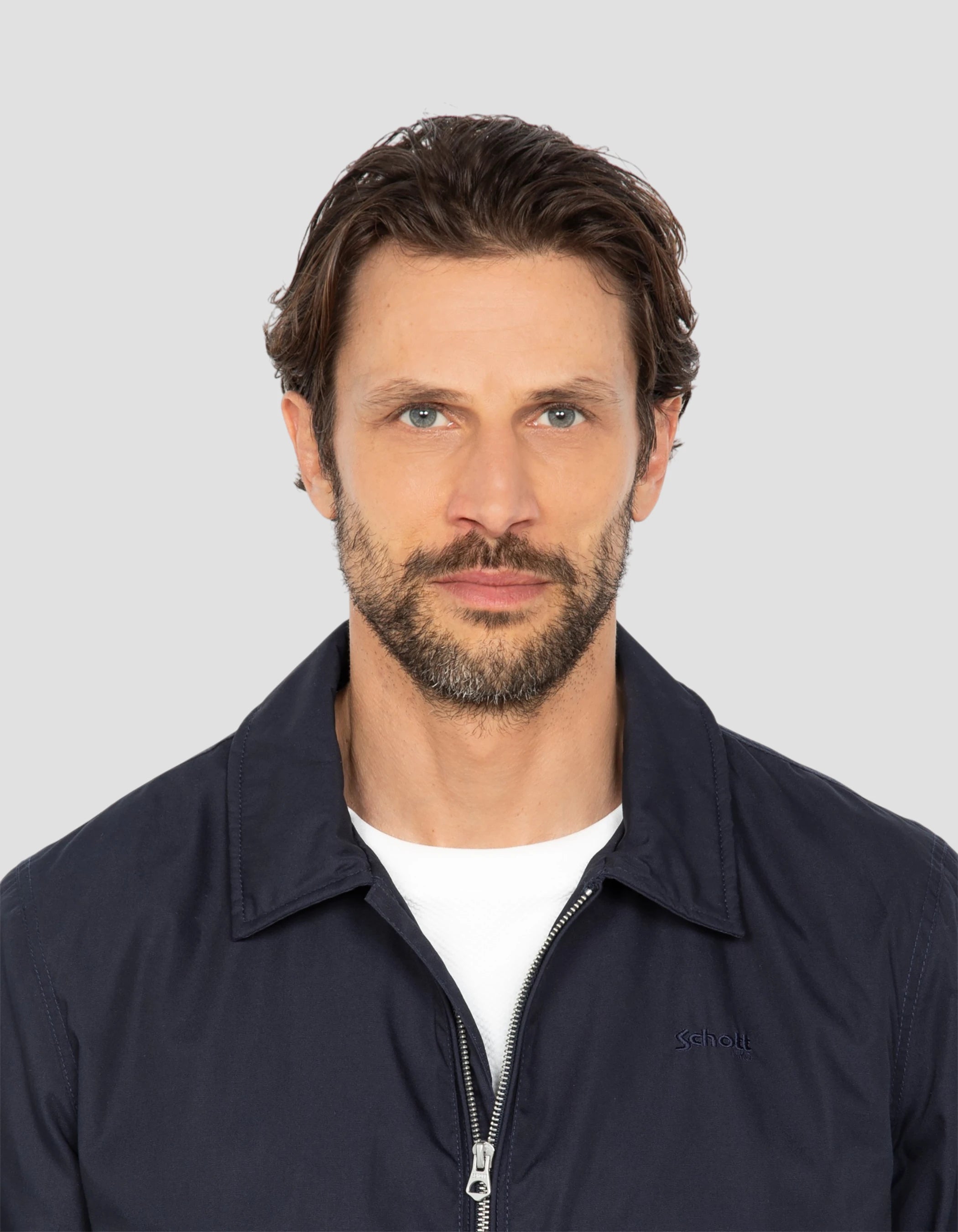 Blouson varsity bleu marine déperlant-5