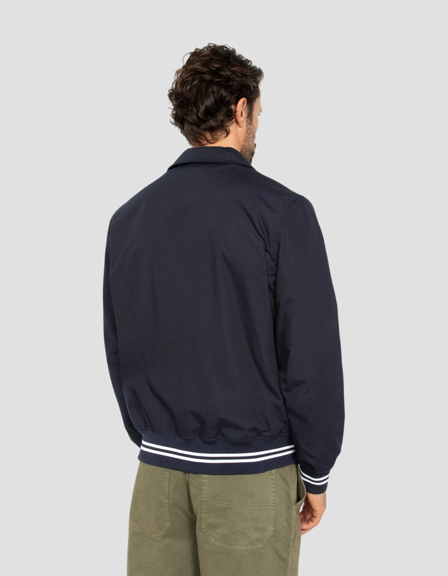 Blouson varsity bleu marine déperlant