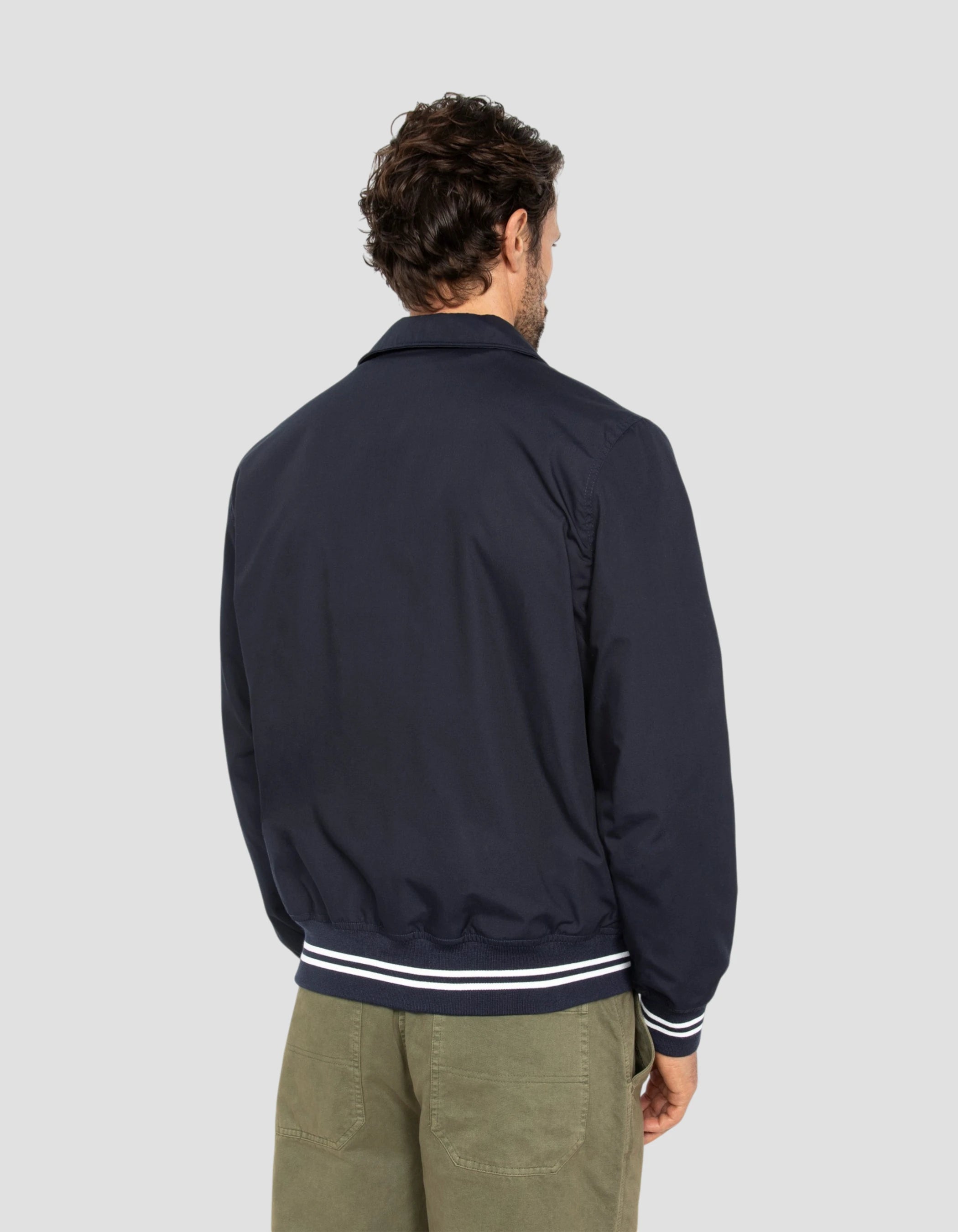 Blouson varsity bleu marine déperlant-6