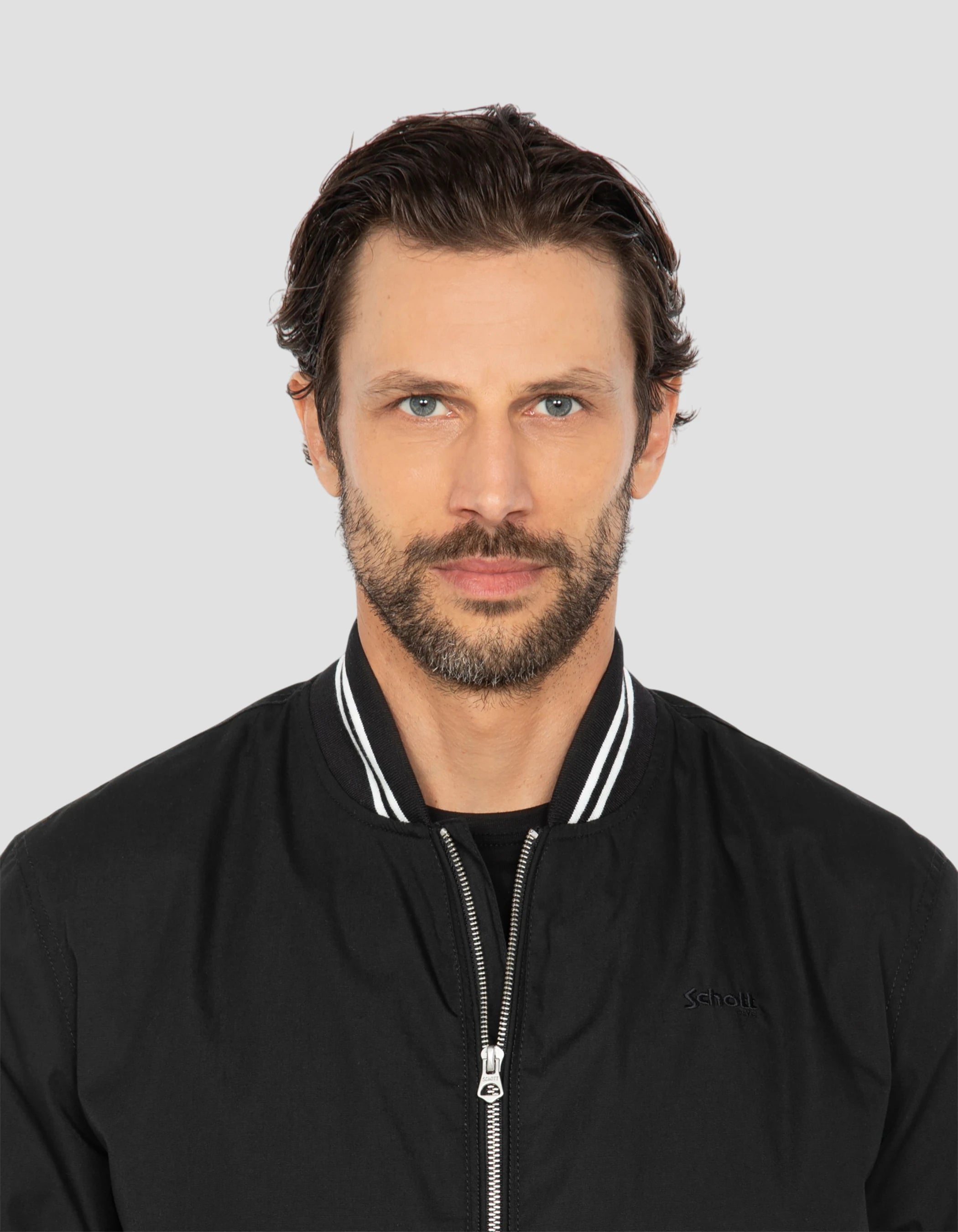 Blouson varsity noir déperlant-5