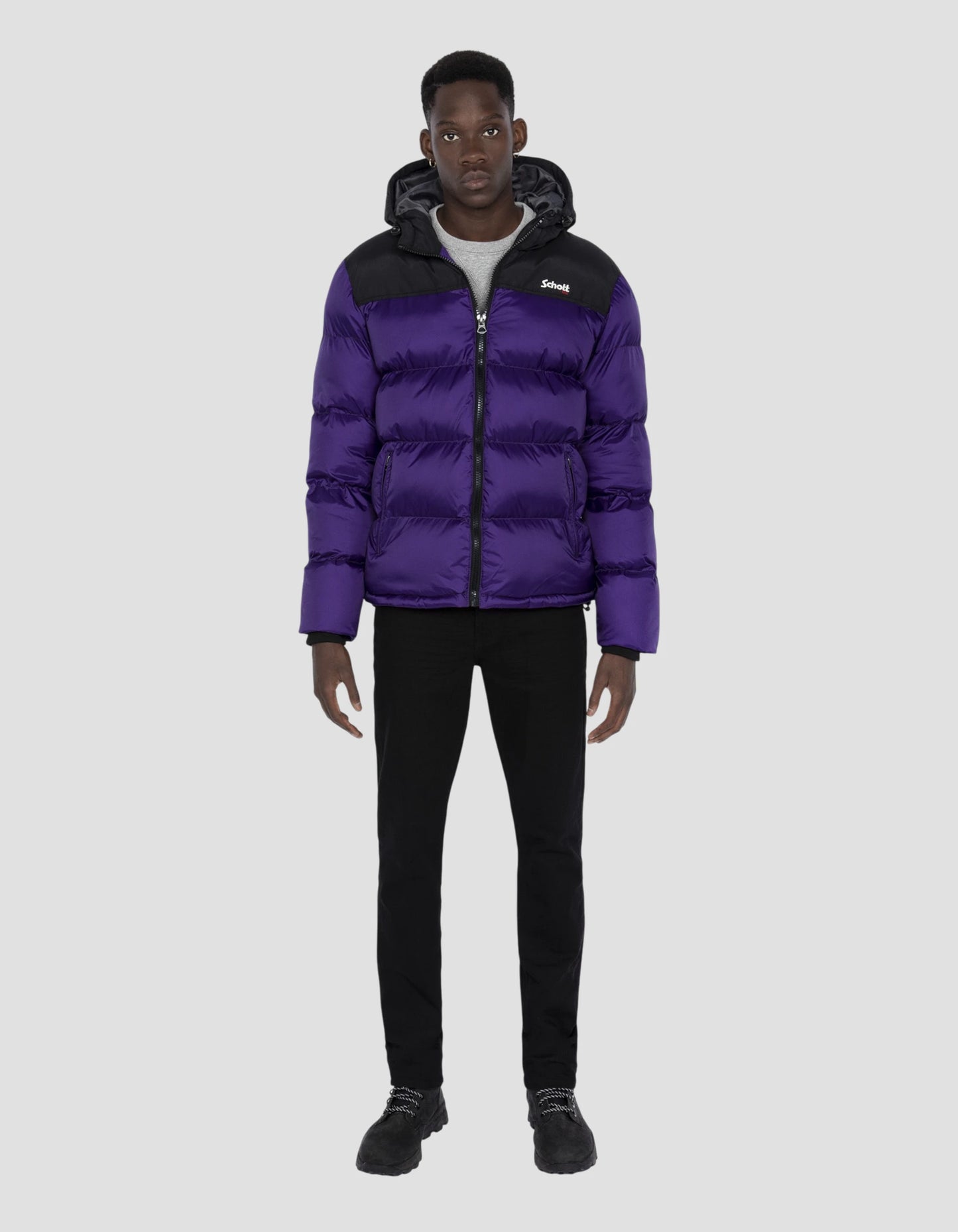 Unisex purple hooded jacket