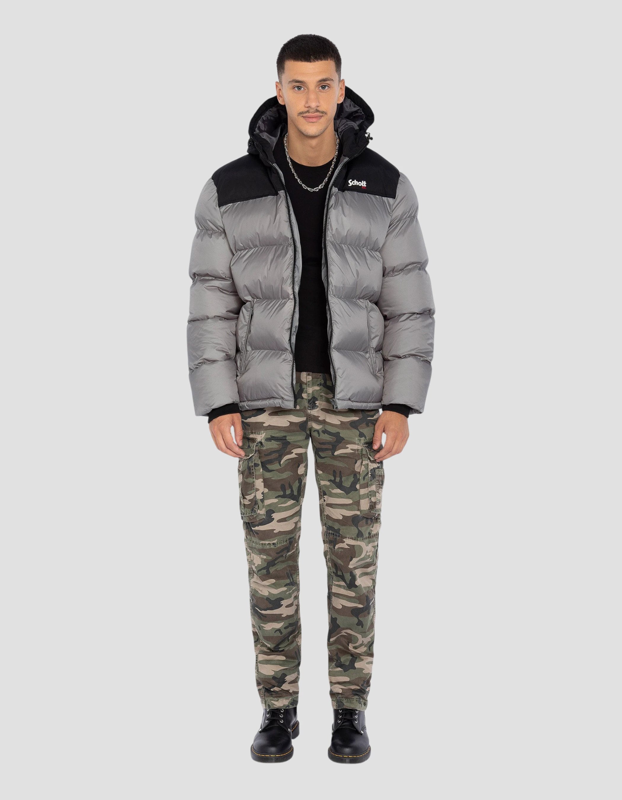 Unisex silver hooded jacket-1