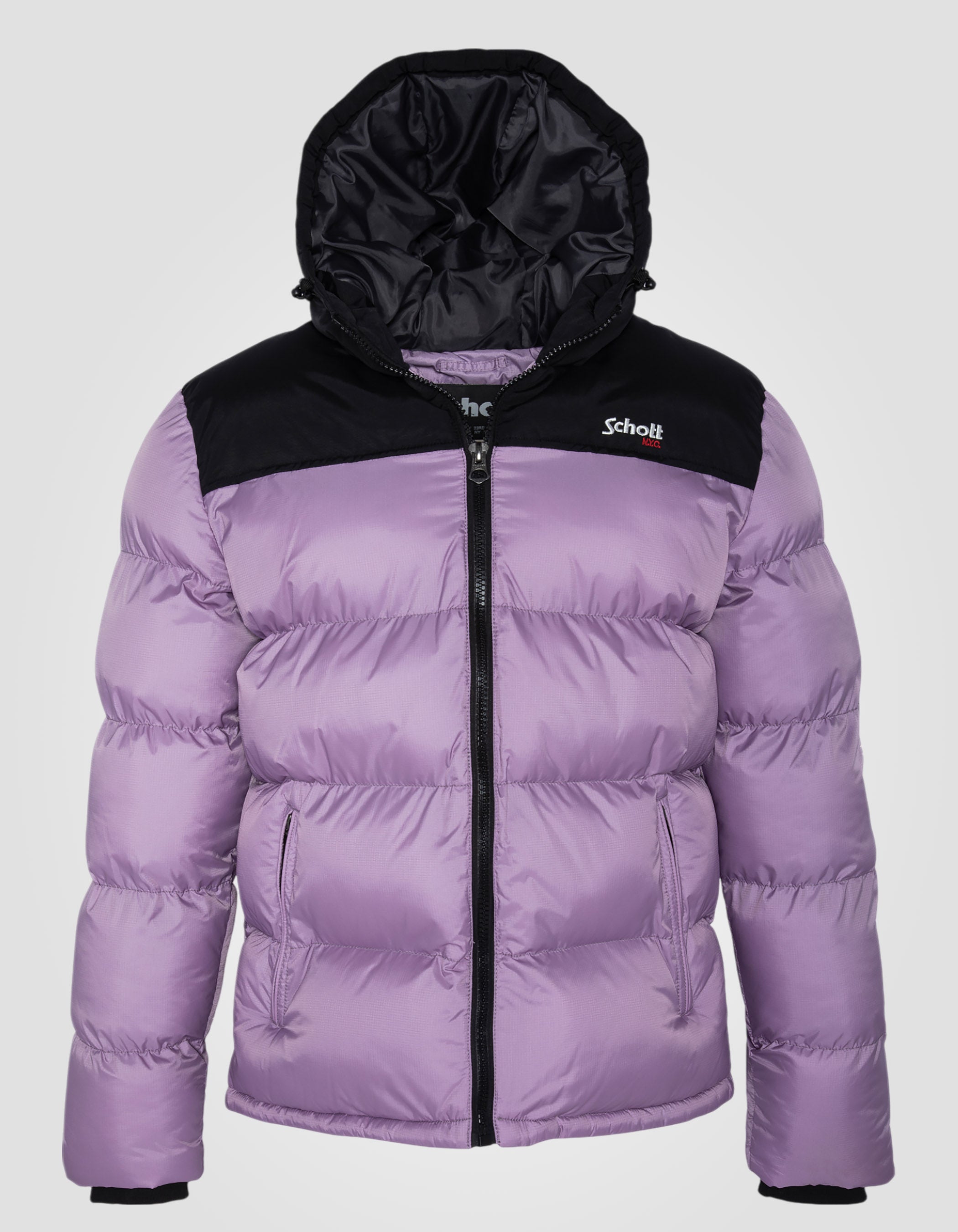 Mauve unisex hooded jacket-1