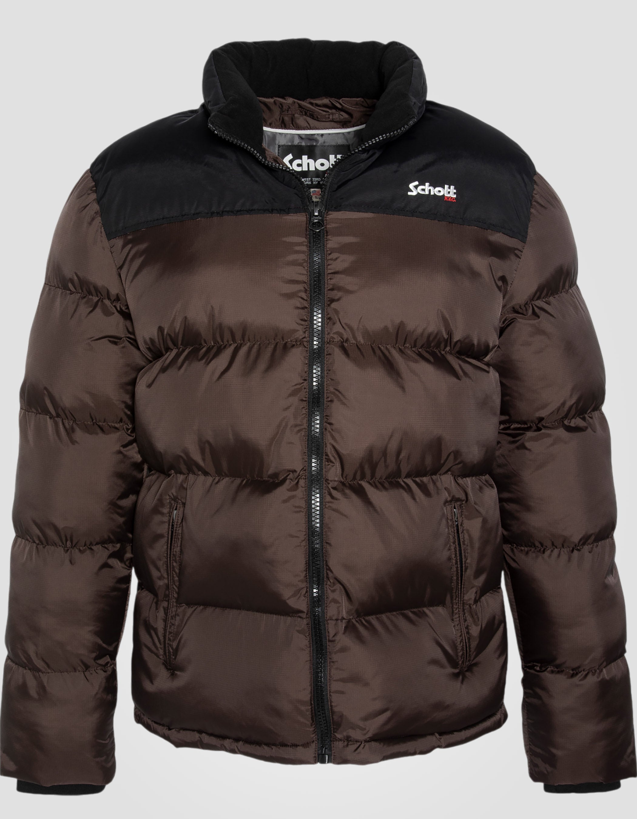 Unisex dunkelbraune Jacke, große Größe-1