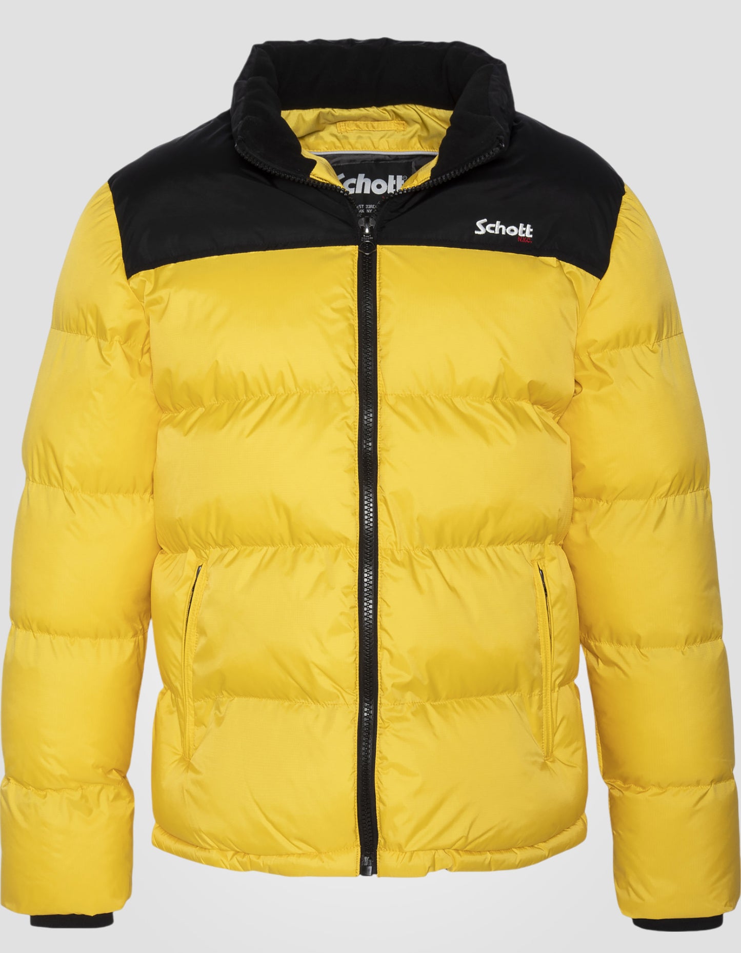 Unisex yellow down jacket