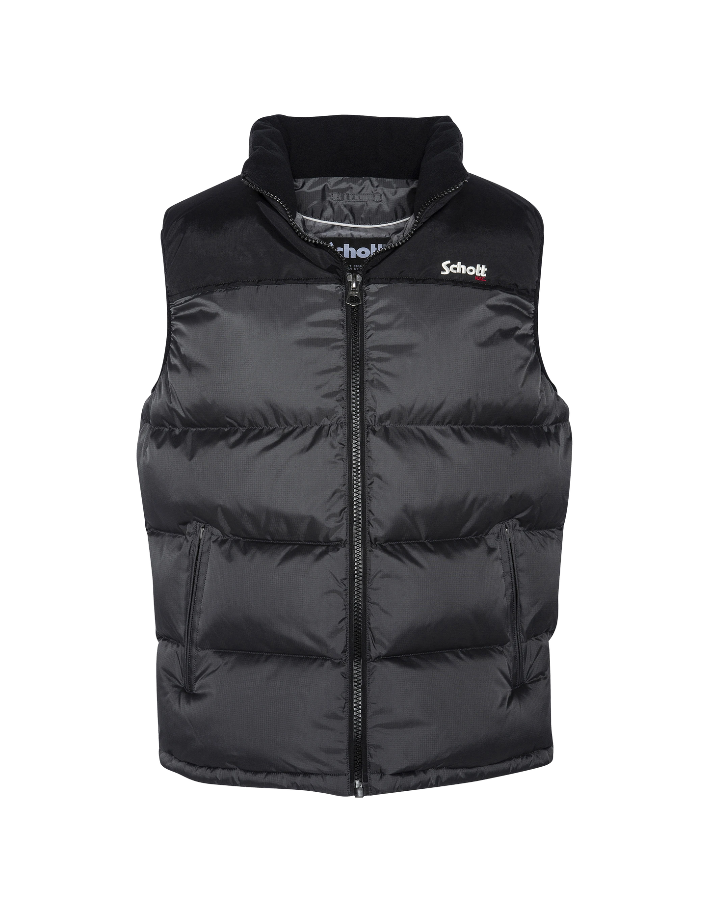 Unisex anthracite sleeveless down jacket, large size