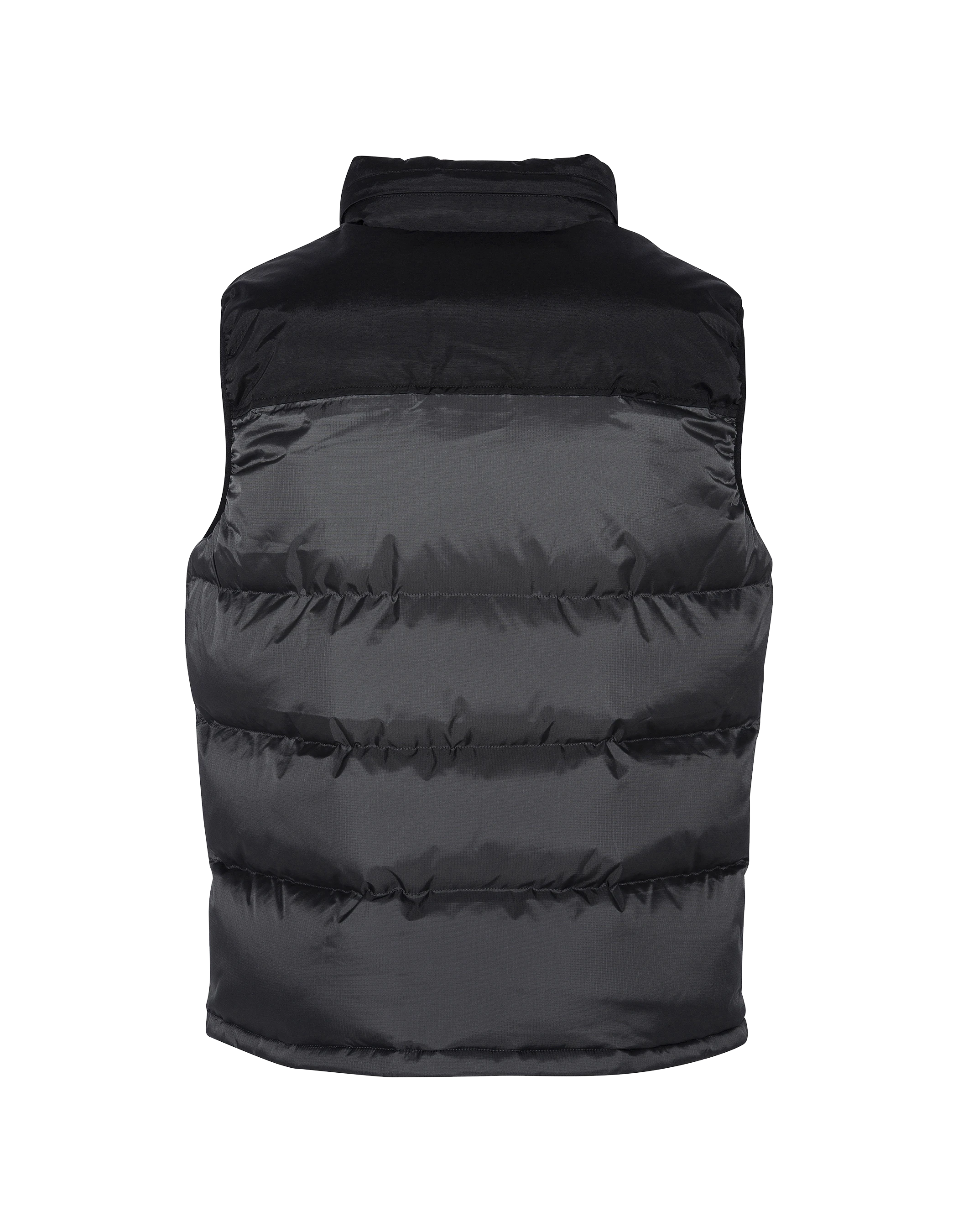 Doudoune anthracite sans manche unisexe, grande taille-2
