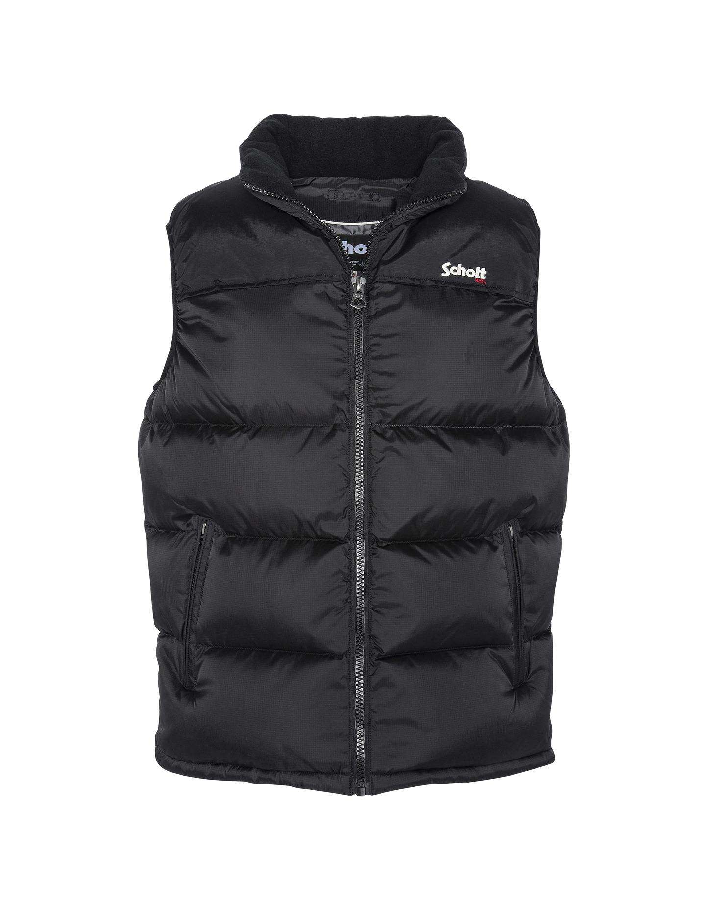 Unisex black sleeveless jacket