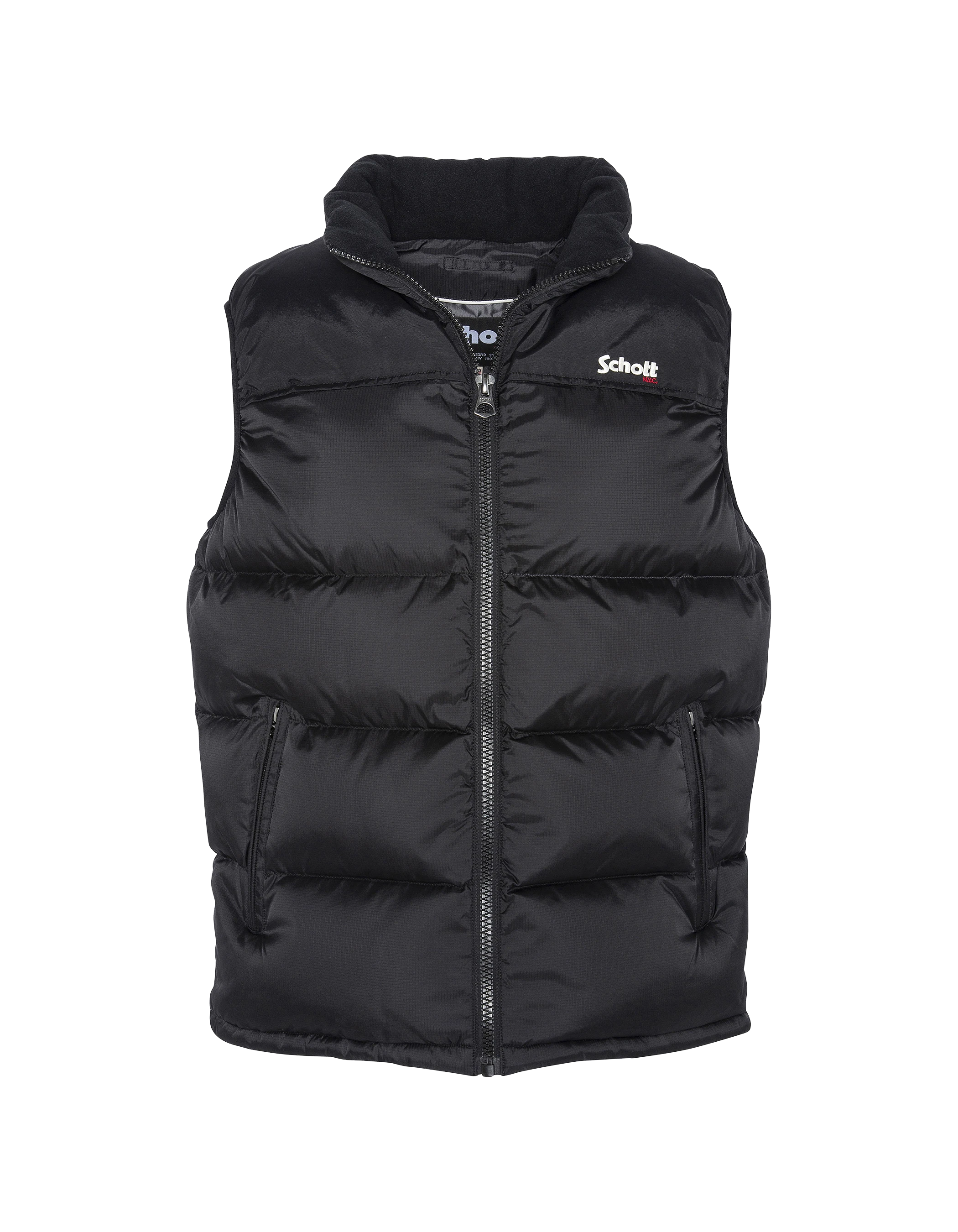 Unisex black sleeveless jacket-2