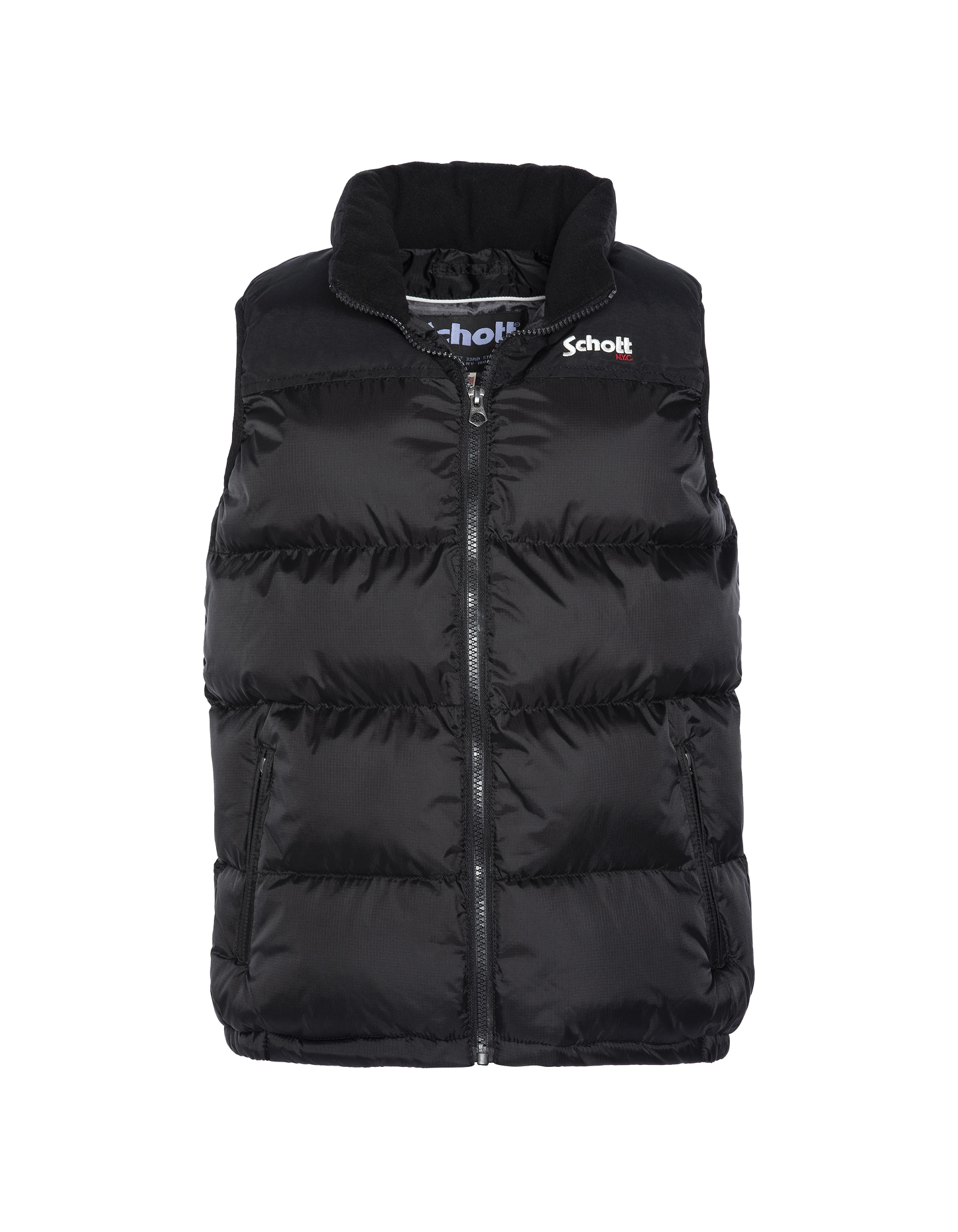 Children's black sleeveless jacket