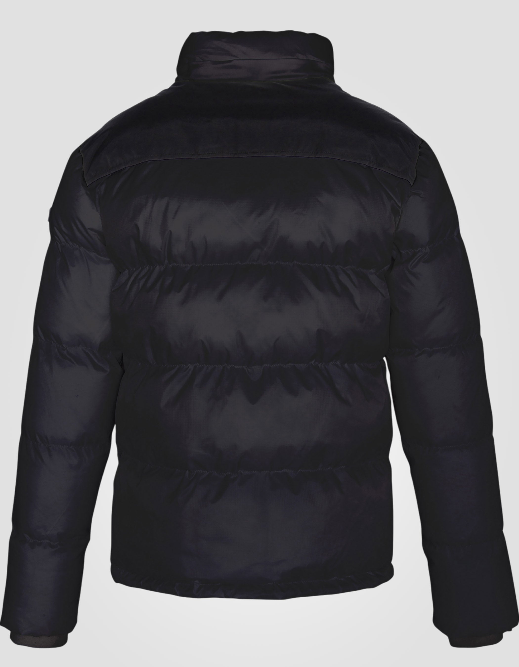 Black puffer jacket, plus size-2