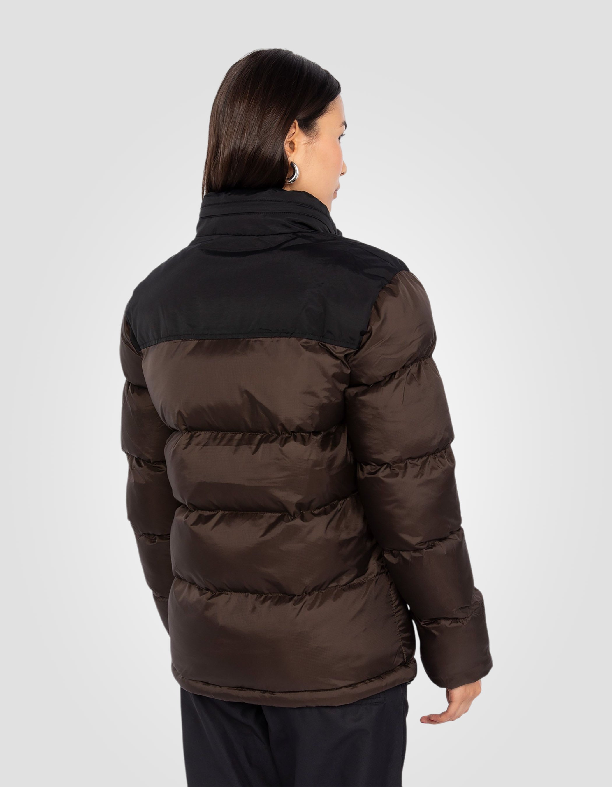 Doudoune marron foncé unisexe-6