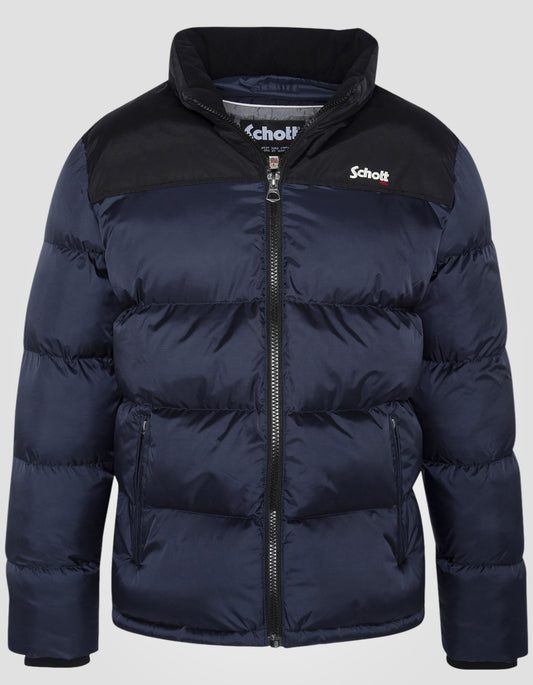 Unisex navyblau -Down -Jacke, große Größe