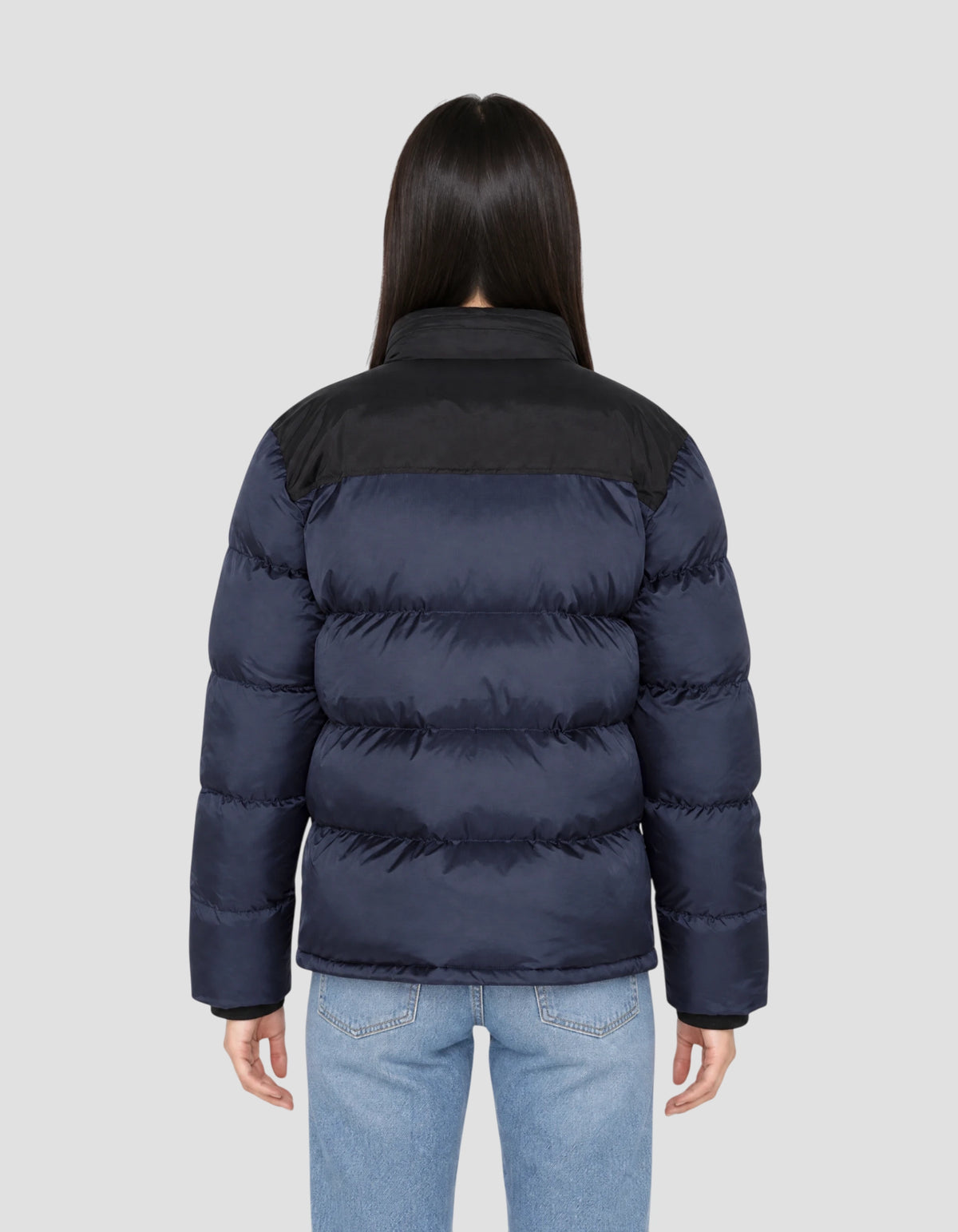 Unisex navy blue puffer jacket-4