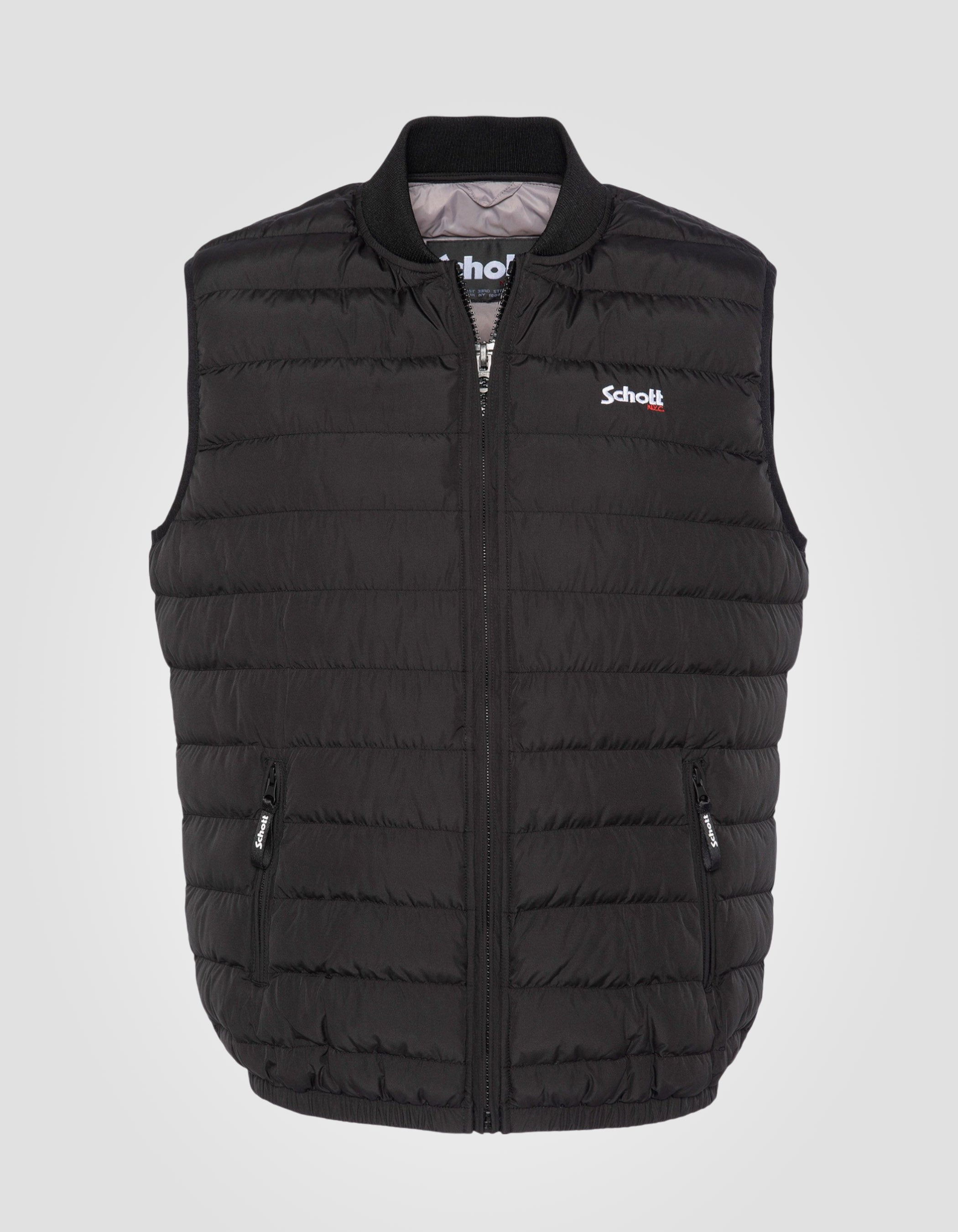 Giacca nera senza luce senza manica-2