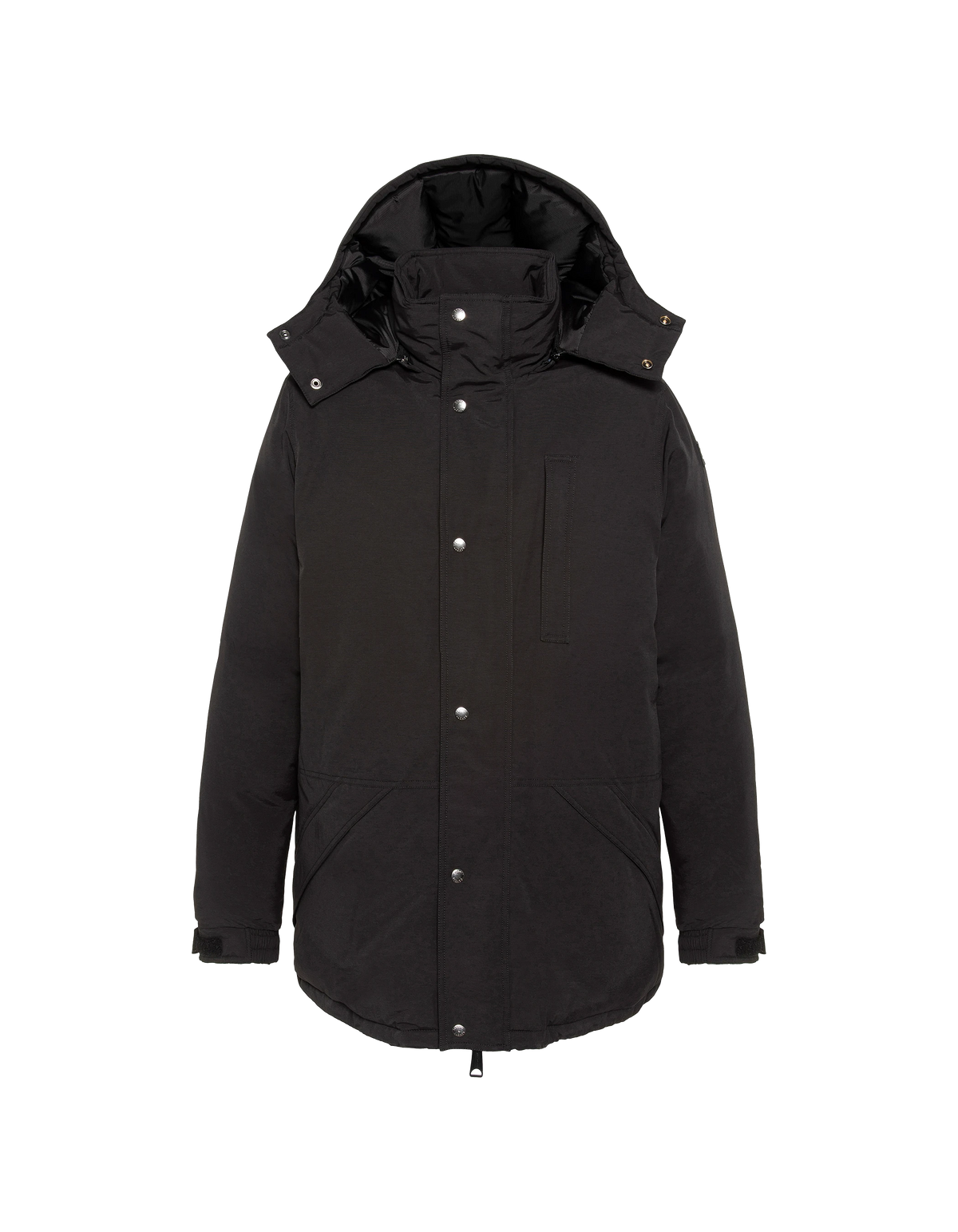 puffer jacket black hoodie-3