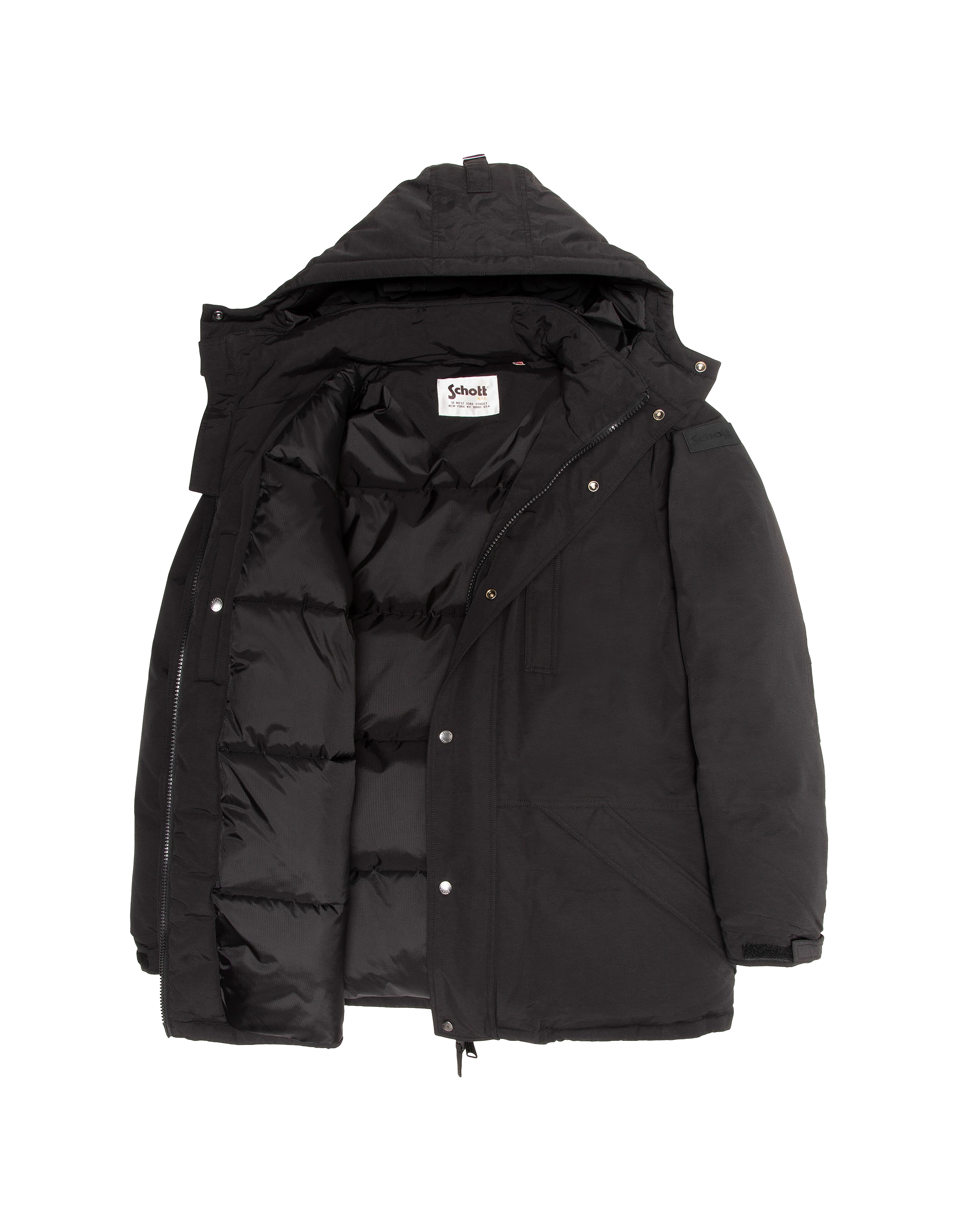 puffer jacket black hoodie-6