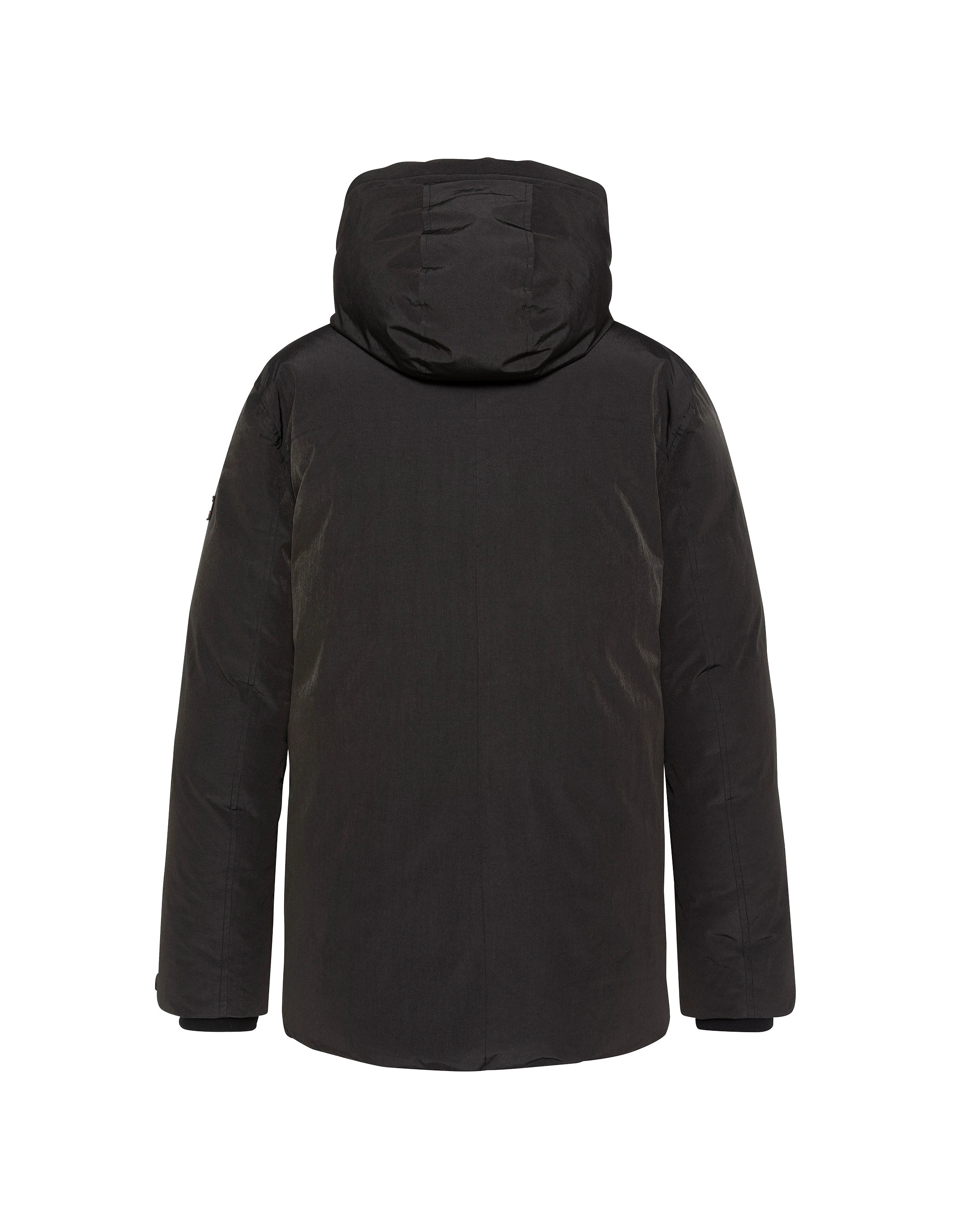 Schwarzer Kapuzenparka-7