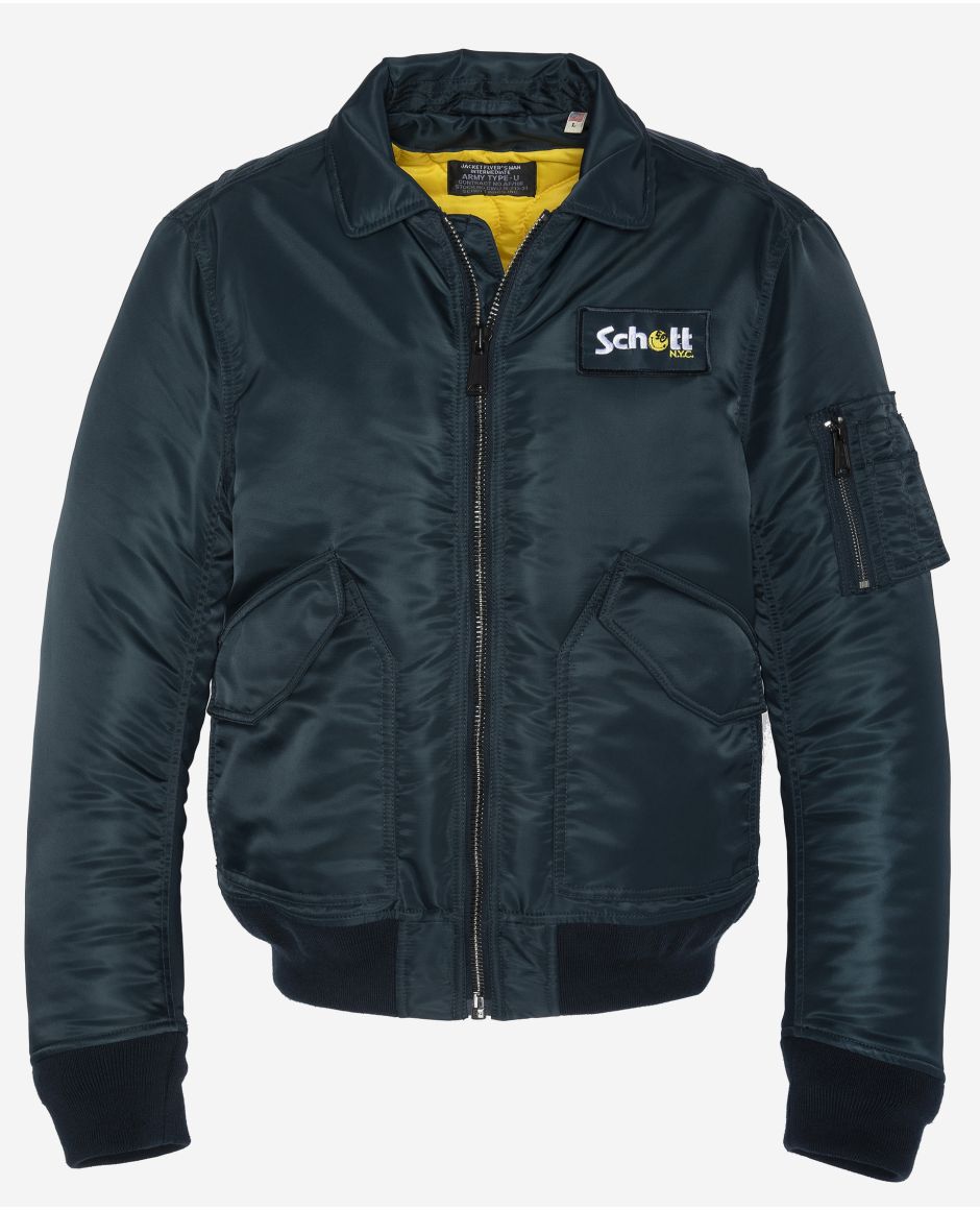 CWU Bomber jacket Schott x Smiley