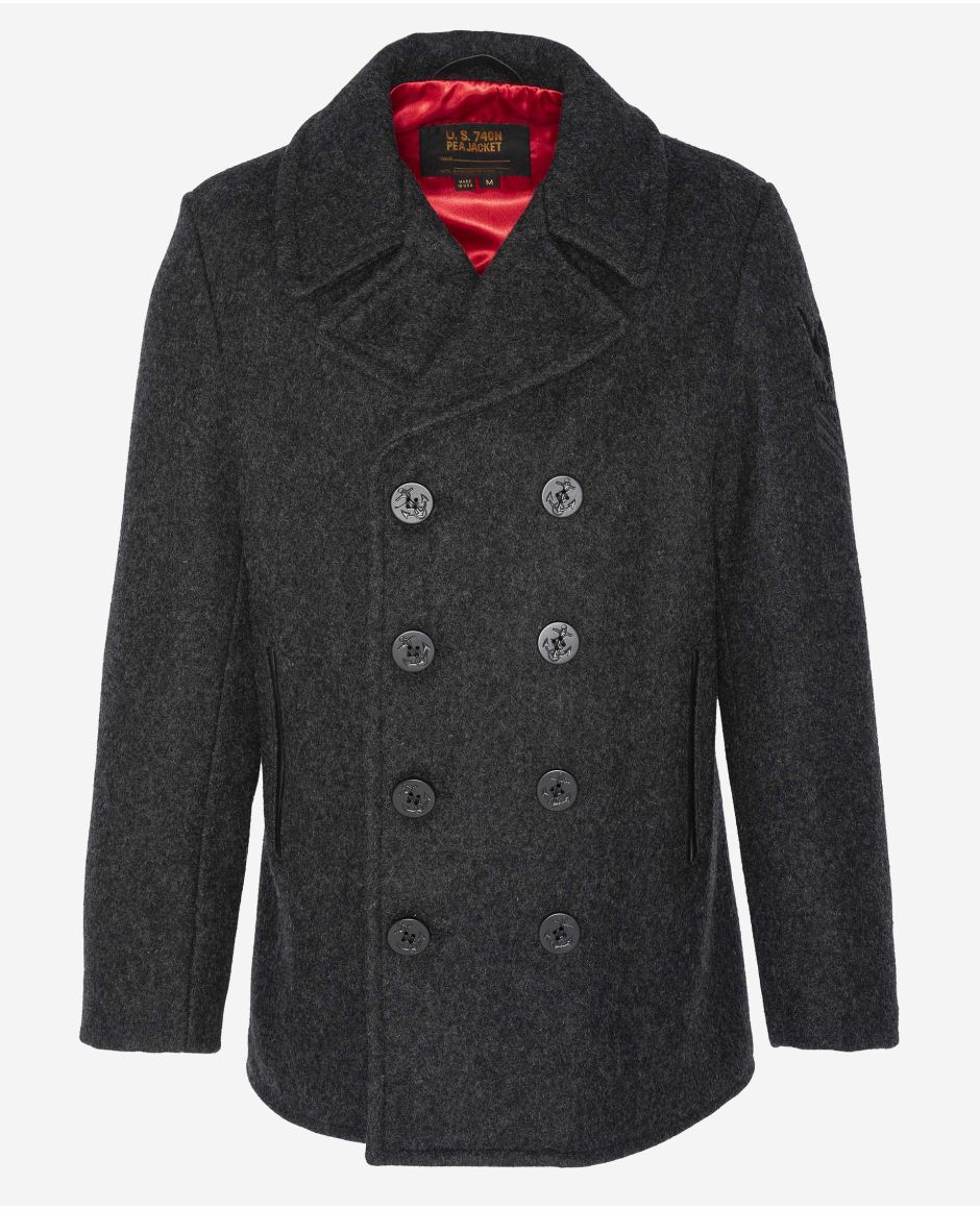 Peacoat with red lining, Mythical USA