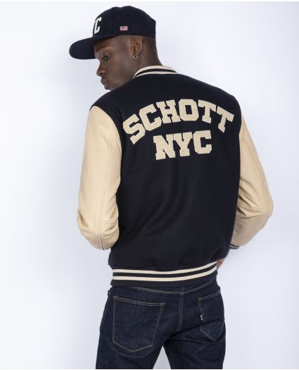 Schott NYC Patched biker jacket LCRIDERBADGE